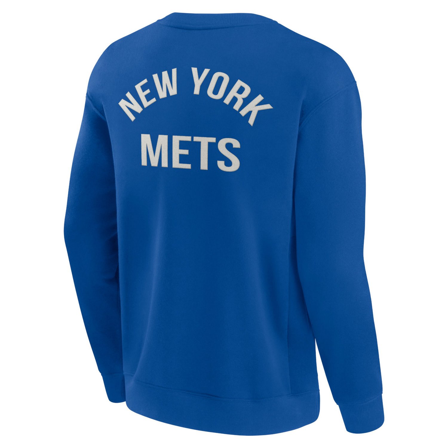 Unisex Fanatics New York Mets Super Soft Pullover Crew Sweatshirt - view number 3