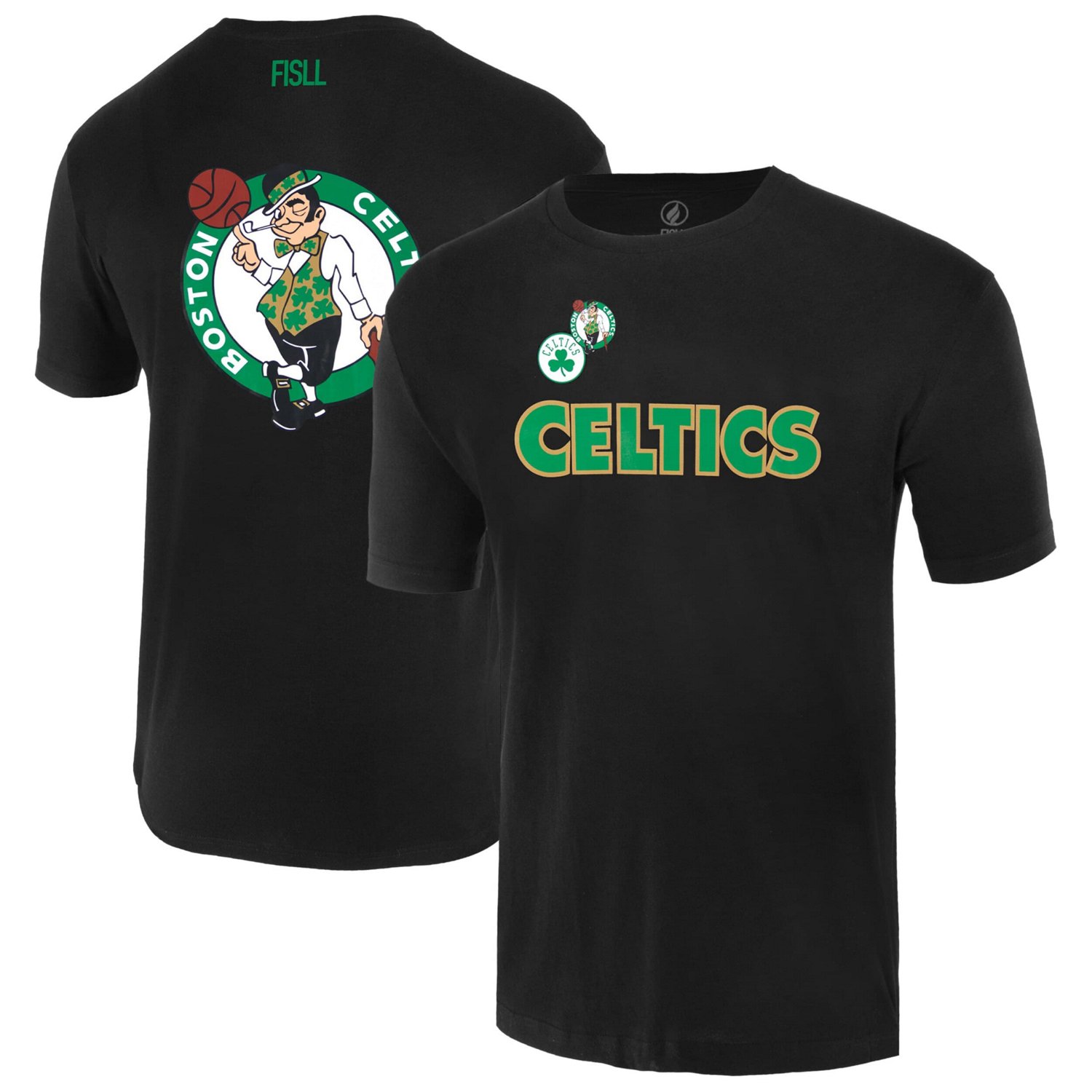Unisex FISLL Boston Celtics Oversize Logo T-Shirt