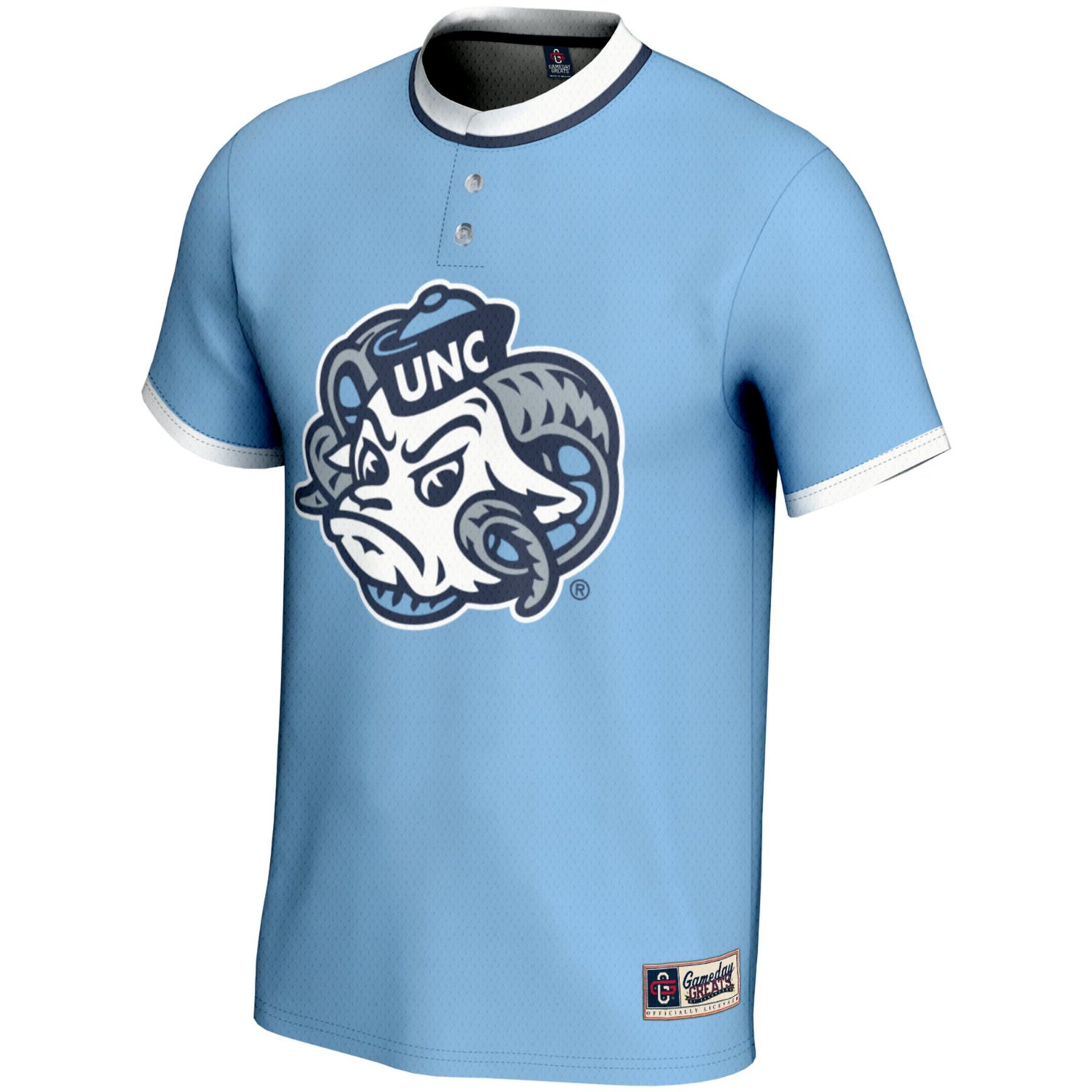 Unisex GameDay Greats Carolina 1 North Carolina Tar Heels Lightweight Softball Jersey - view number 2