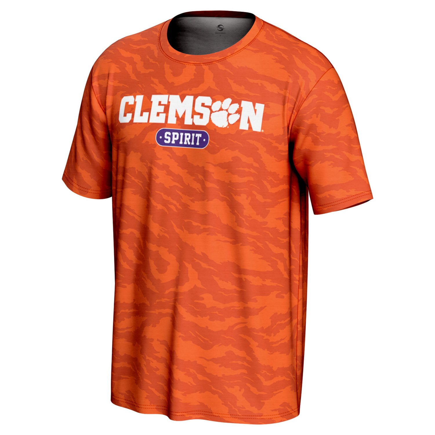 Unisex GameDay Greats Clemson Tigers Spirit Tiger Print T-Shirt - view number 2