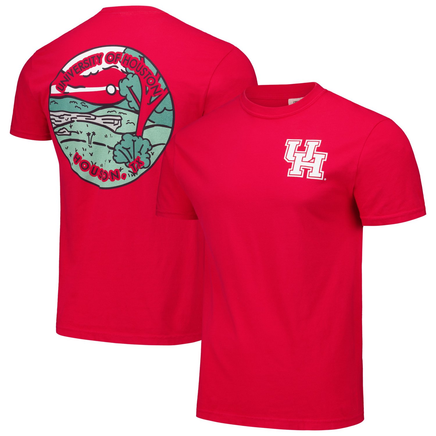 Unisex Houston Cougars Scenic Comfort Colors T-Shirt
