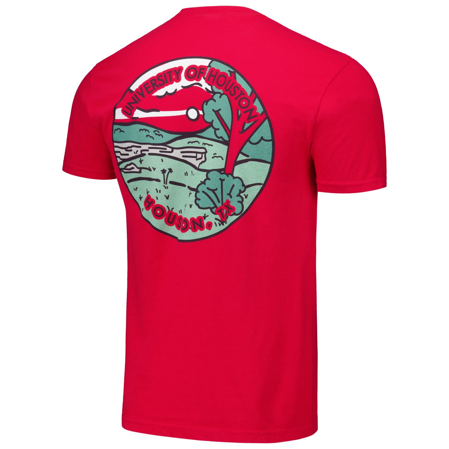 Unisex Houston Cougars Scenic Comfort Colors T-Shirt - view number 3