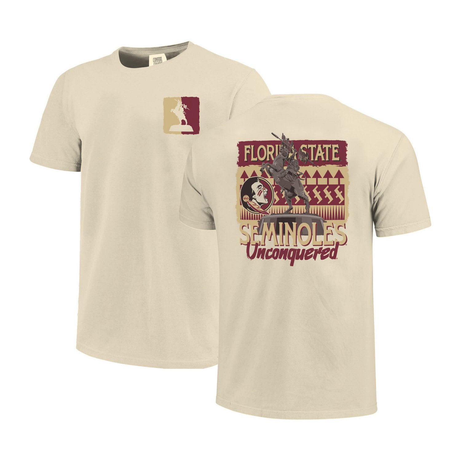 Unisex Image One Florida State Seminoles Hyper Local Statue T-Shirt