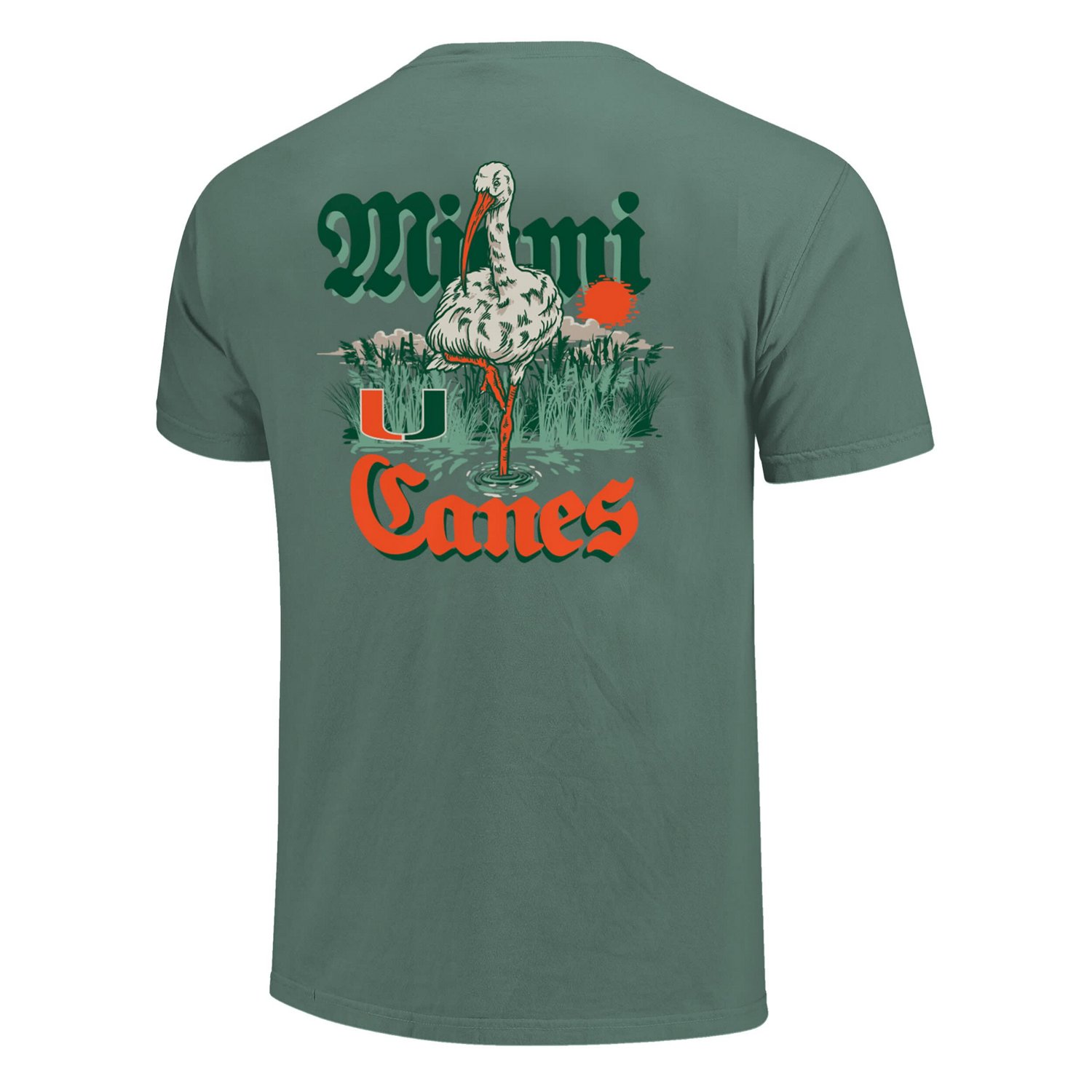 Unisex Image One Miami Hurricanes Hyper Local Mascot Swamp T-Shirt - view number 3