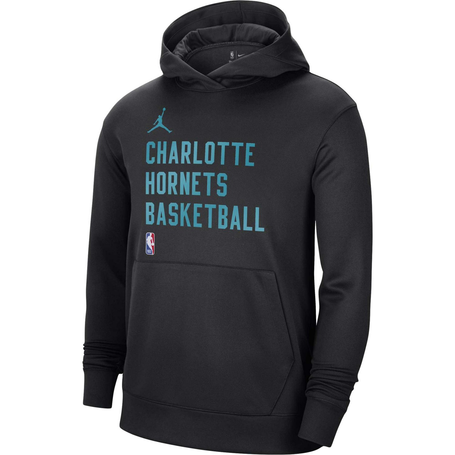 Unisex Jordan Brand Charlotte Hornets 2023/24 Performance Spotlight On-Court Practice Pullover Hoodie                            - view number 2
