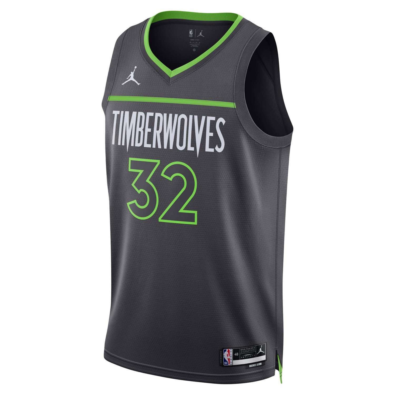 Nike Karl-Anthony Towns Timberwolves Statement 2024 Edition Action Green