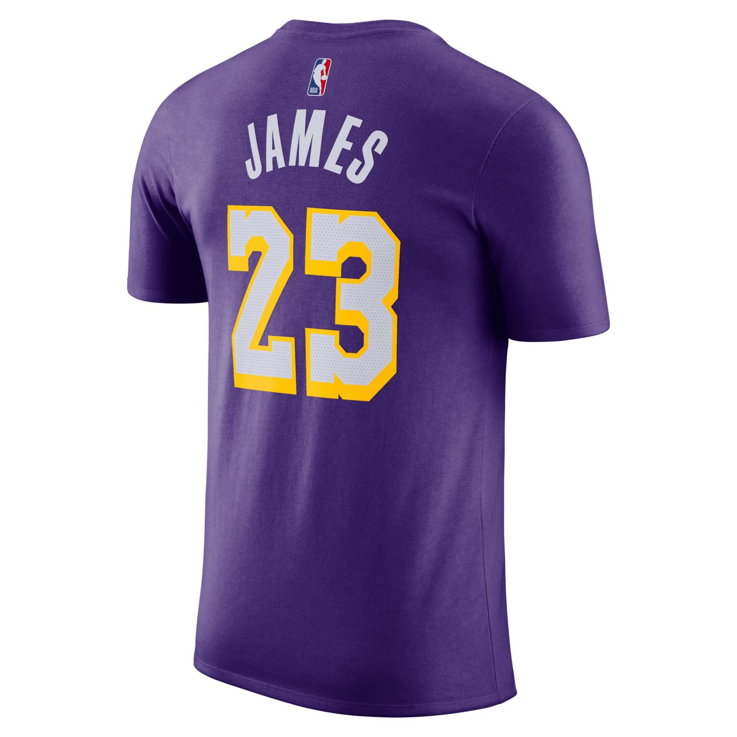 Unisex Jordan Brand LeBron James Los Angeles Lakers Name  Number T-Shirt - Statement Edition - view number 3