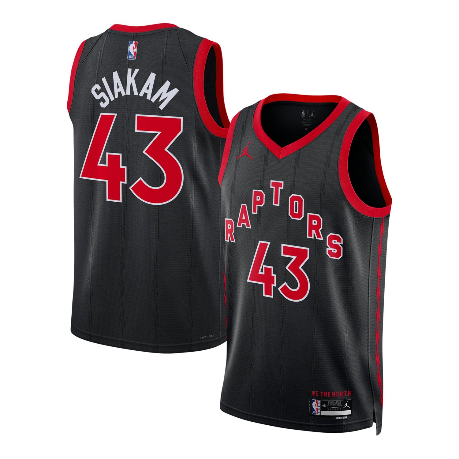 Unisex Jordan Brand Pascal Siakam Toronto Raptors Swingman Jersey - Statement Edition