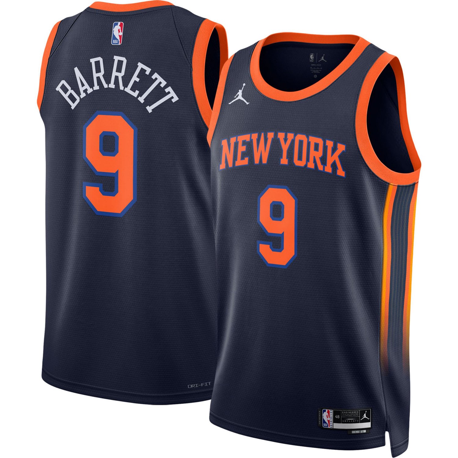 Unisex Jordan Brand RJ Barrett New York Knicks Swingman Jersey - Statement Edition