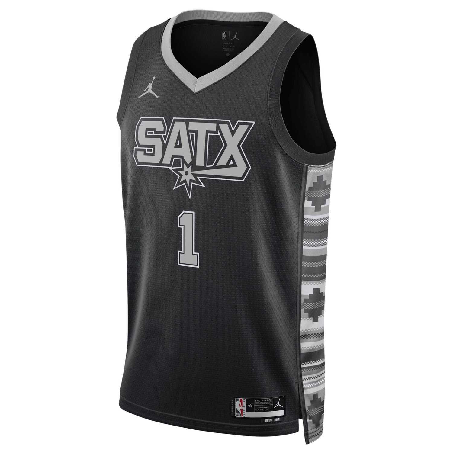 Unisex Jordan Brand Victor Wembanyama San Antonio Spurs Swingman Jersey - Statement Edition                                      - view number 2