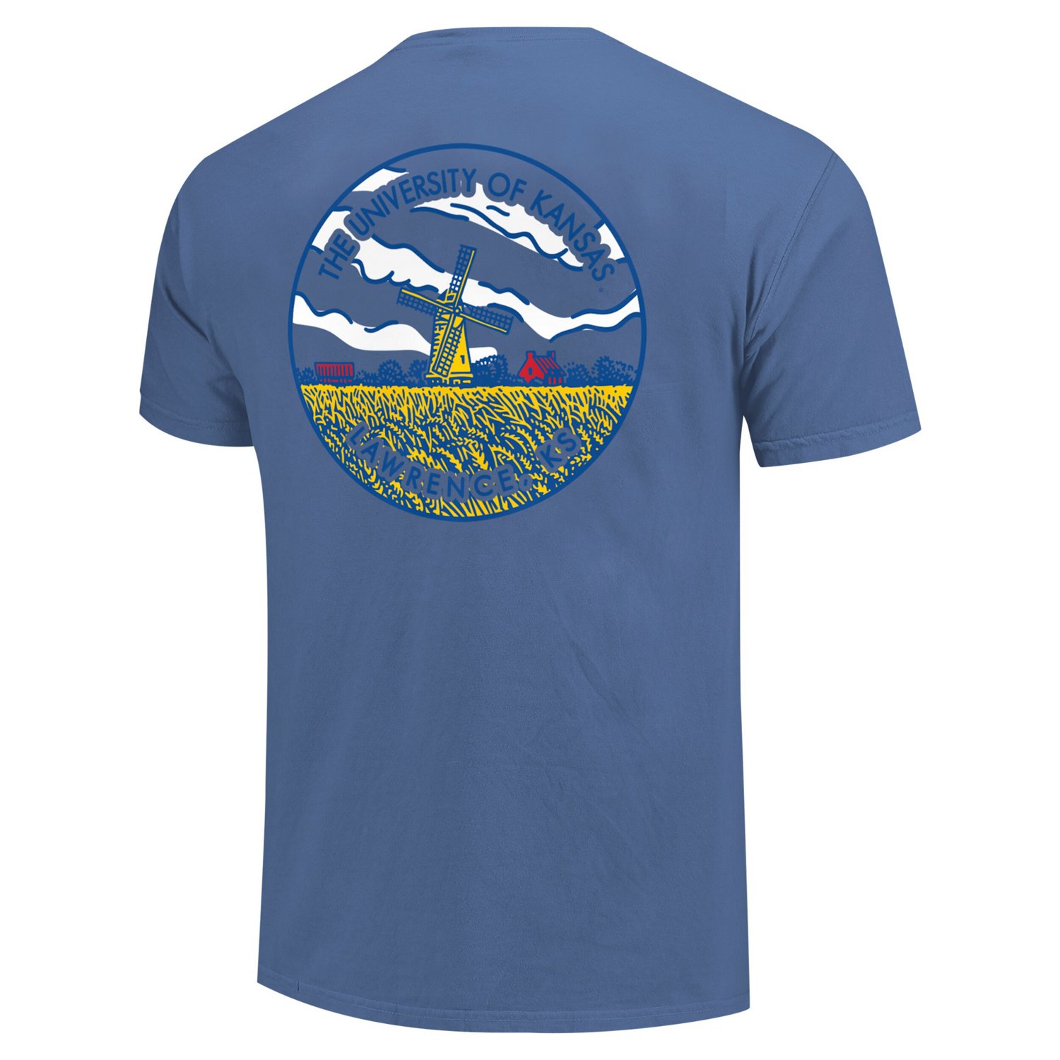 Unisex Kansas Jayhawks Scenic Comfort Colors T-Shirt                                                                             - view number 3