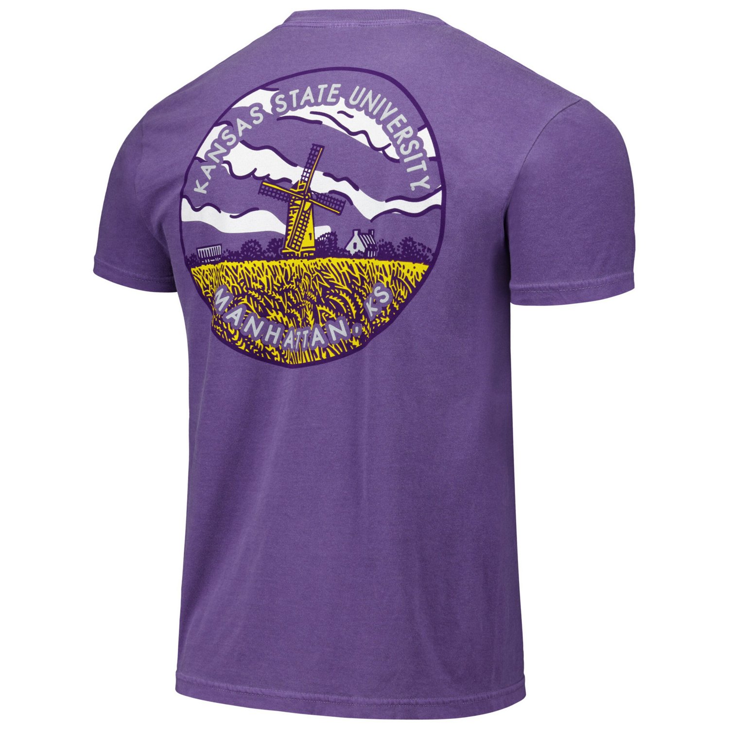 Unisex Kansas State Wildcats Scenic Comfort Colors T-Shirt                                                                       - view number 3