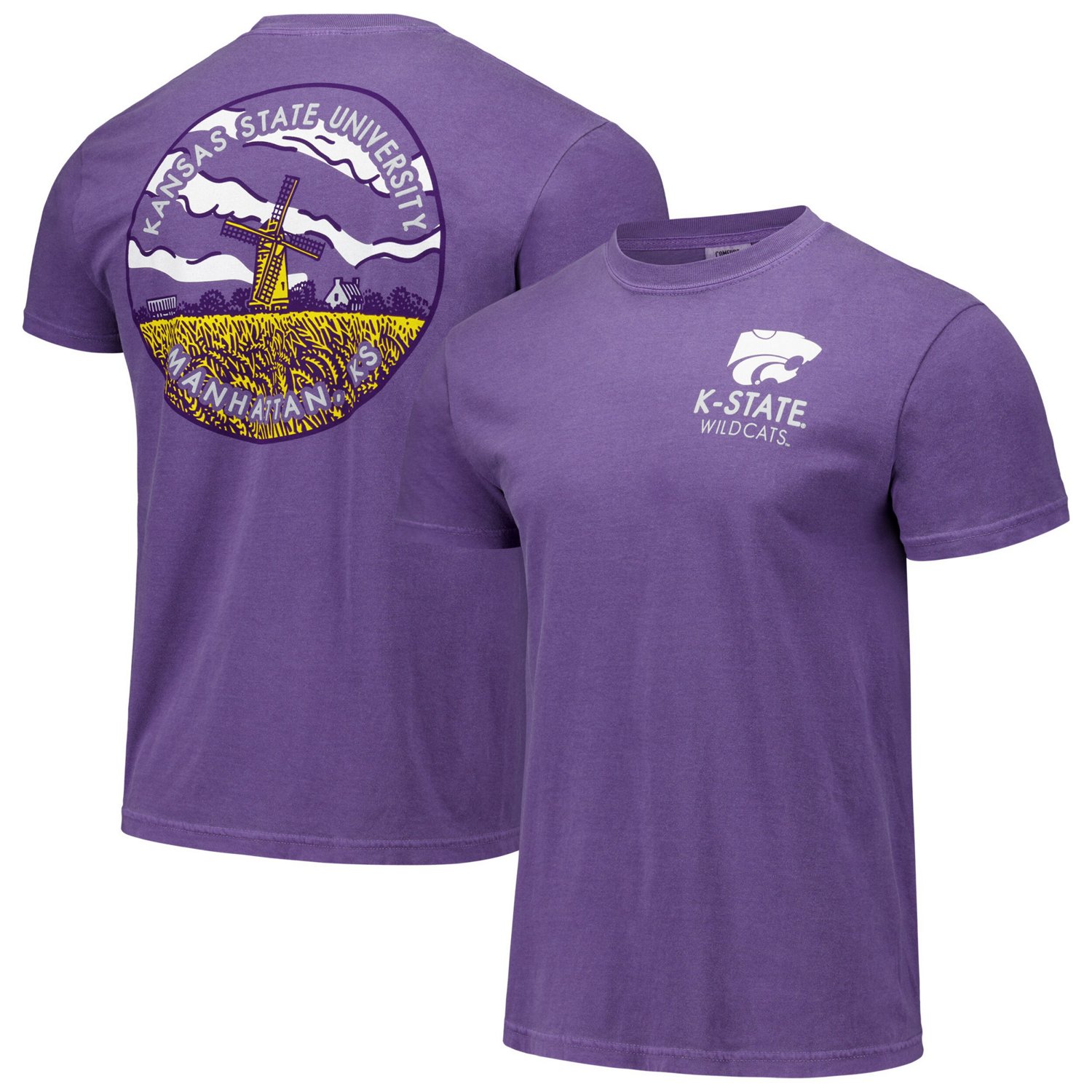 Unisex Kansas State Wildcats Scenic Comfort Colors T-Shirt