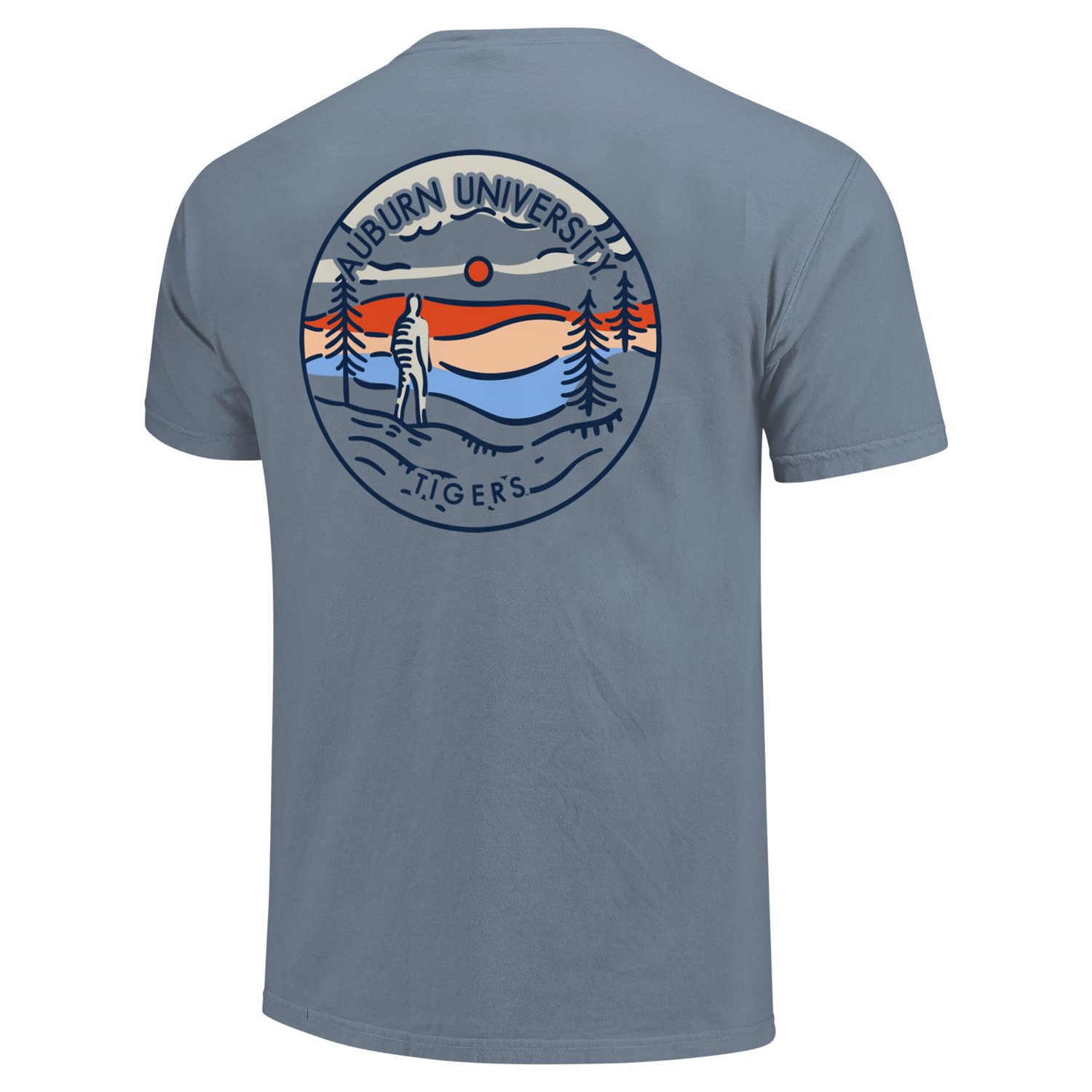 Unisex Light Auburn Tigers Scenic Comfort Colors T-Shirt                                                                         - view number 3