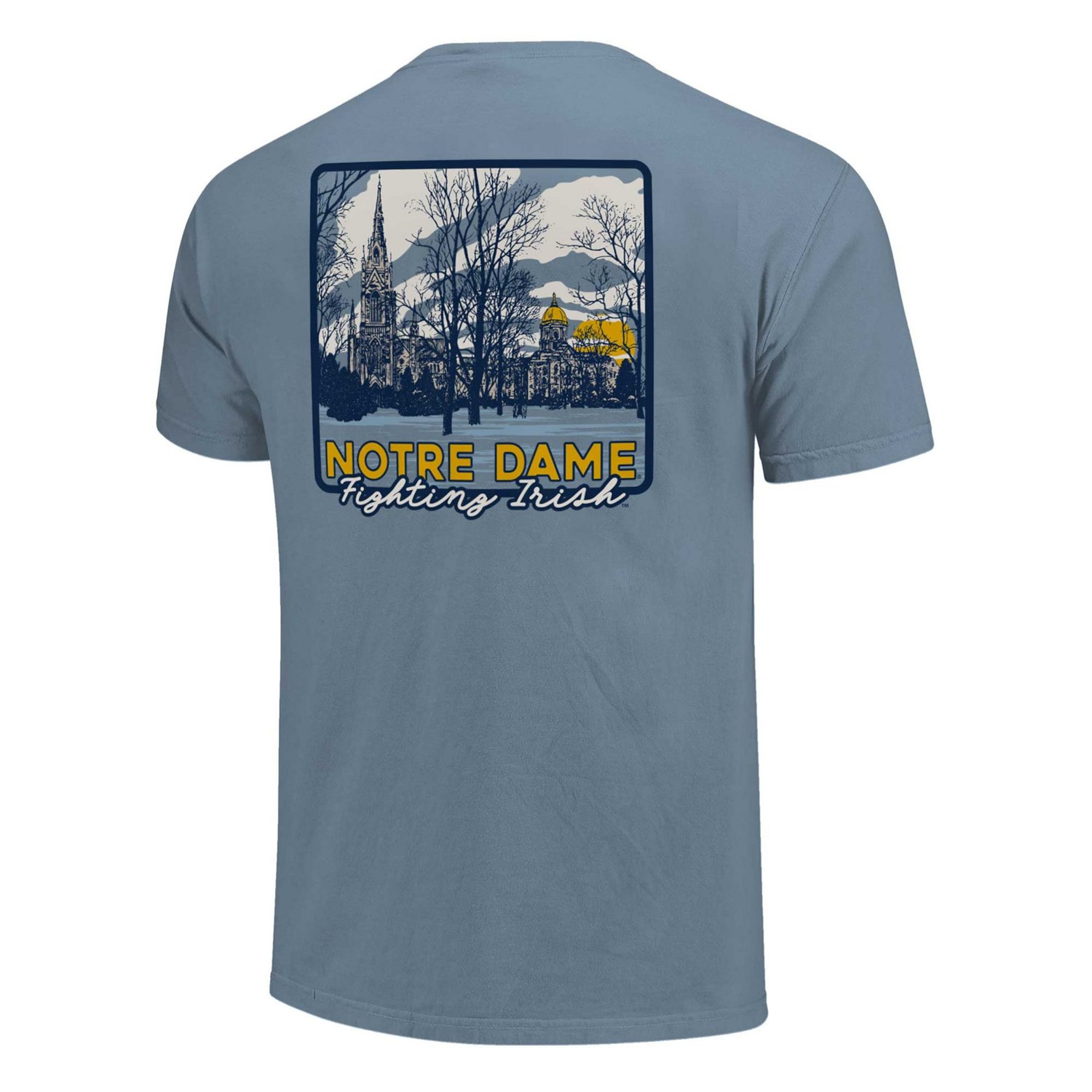 Unisex Light Notre Dame Fighting Irish Hyper Local Campus River T-Shirt - view number 3