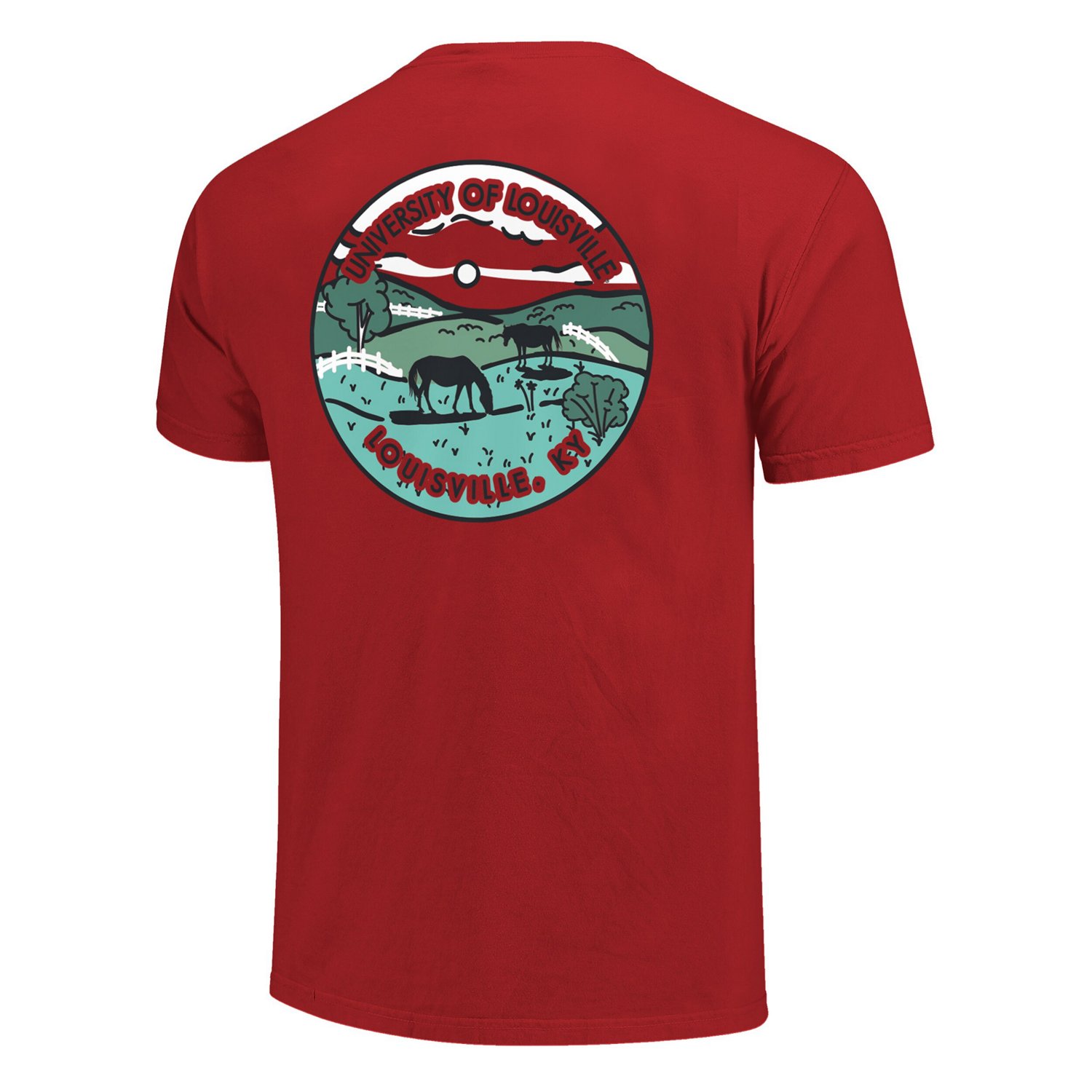 Unisex Louisville Cardinals Scenic Comfort Colors T-Shirt                                                                        - view number 3