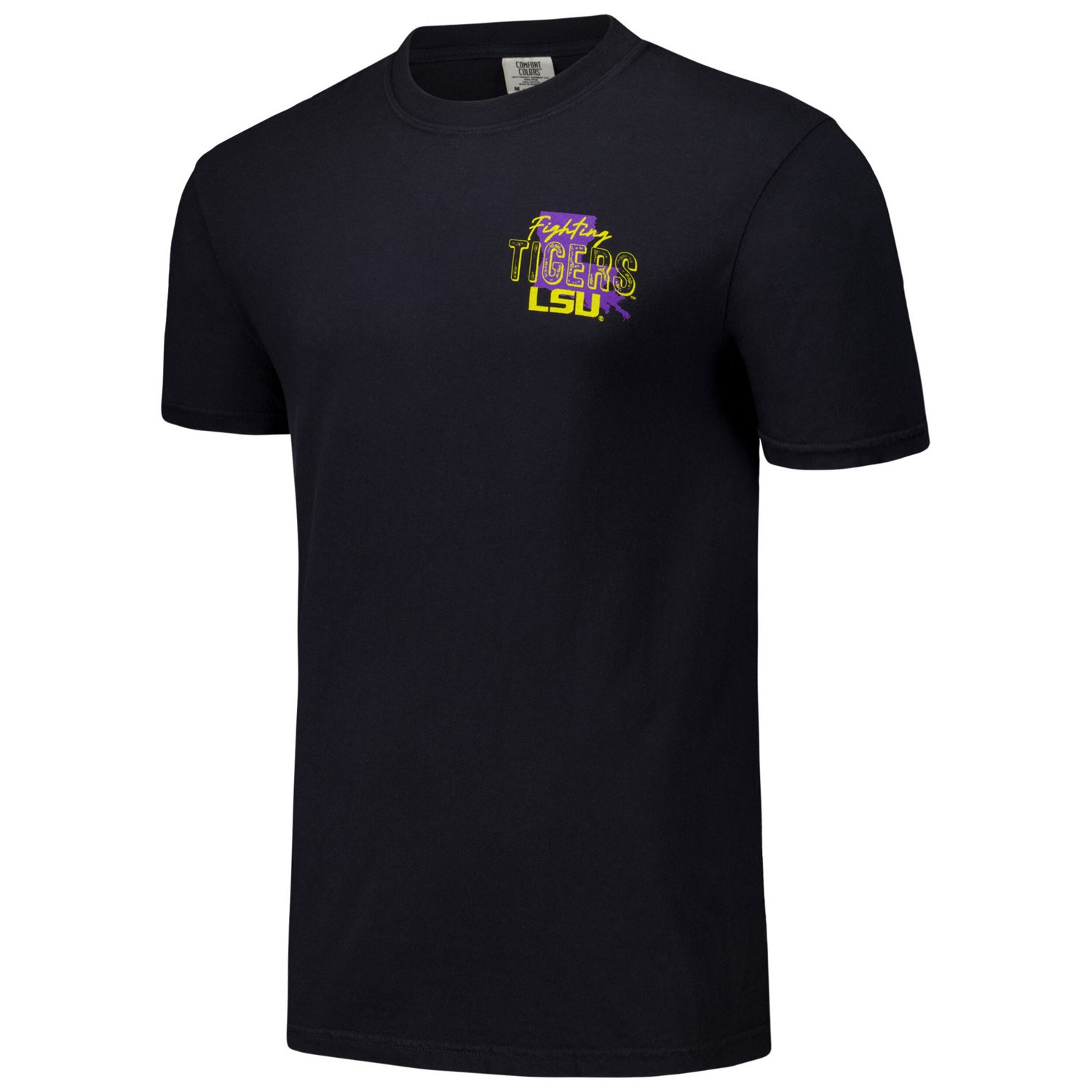 Unisex LSU Tigers Hyper Local Two Tone Mascot State T-Shirt - view number 2