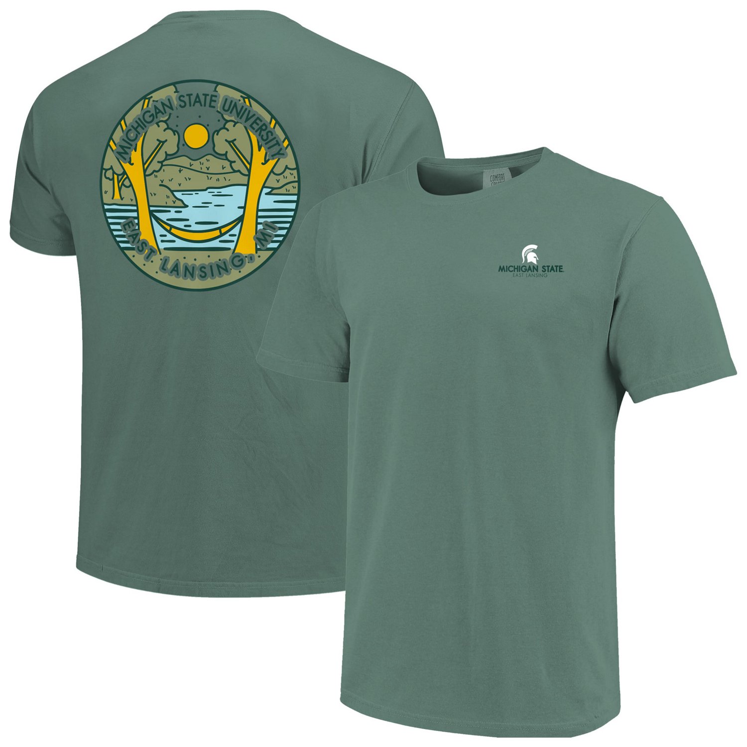 Unisex Michigan State Spartans Scenic Comfort Colors T-Shirt - view number 1