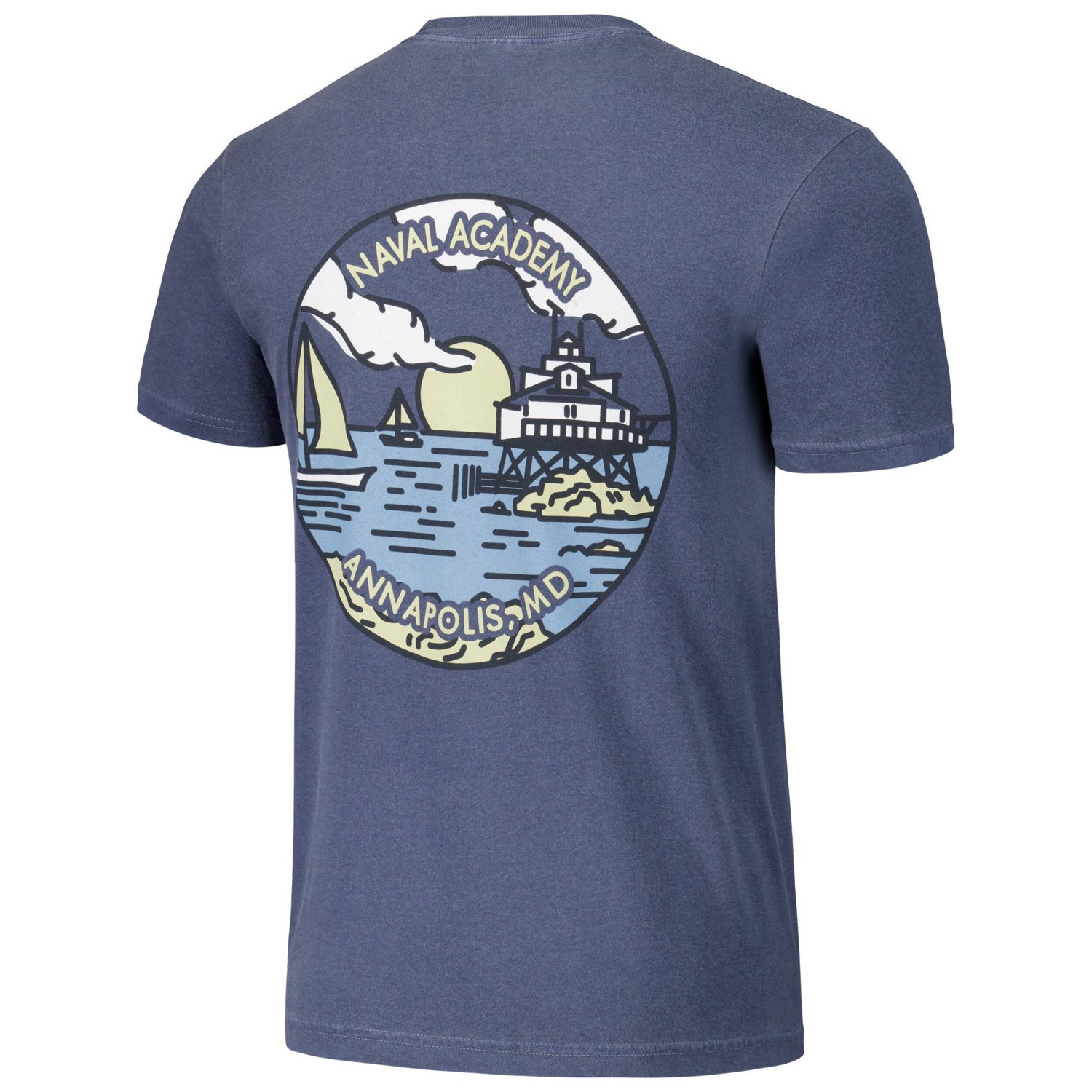 Unisex Midshipmen Scenic Comfort Colors T-Shirt                                                                                  - view number 3