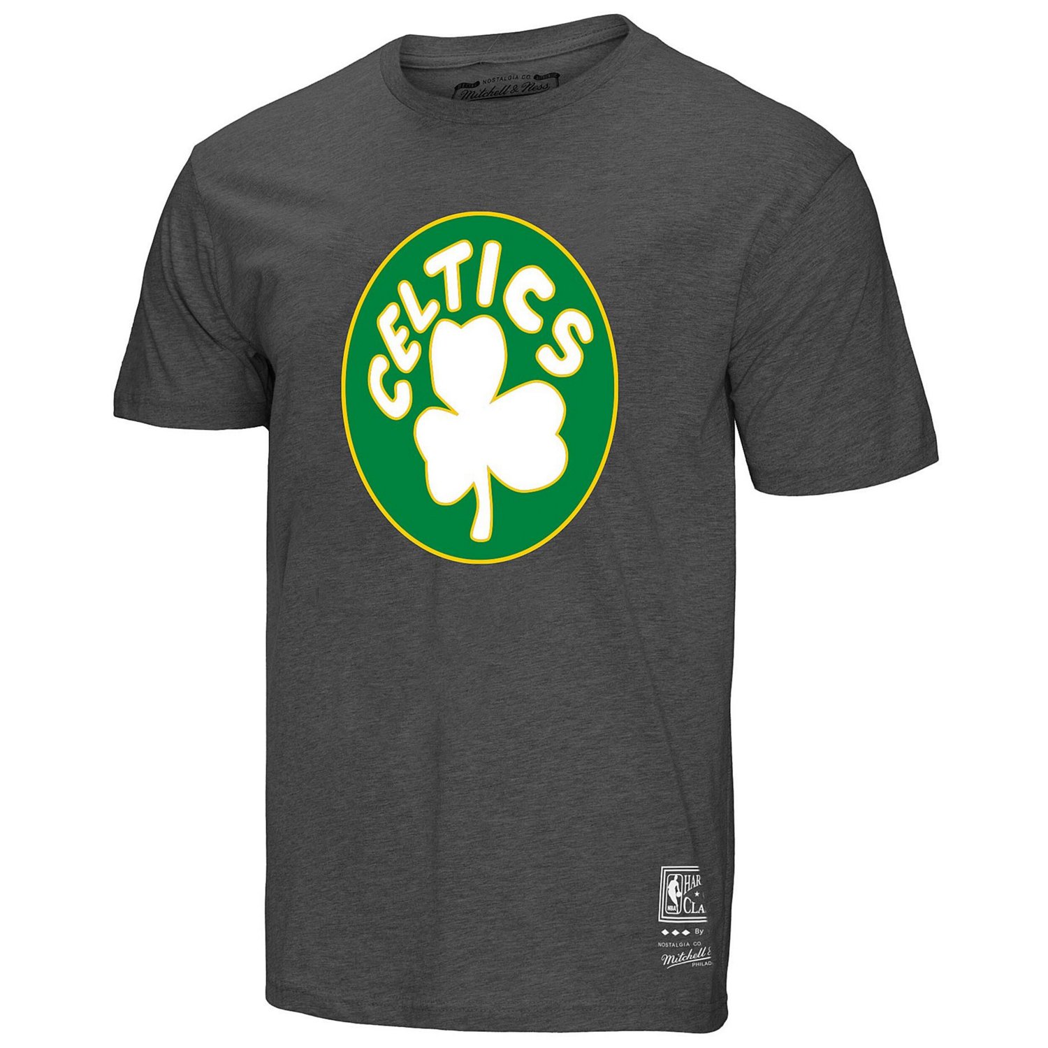 Unisex Mitchell  Ness Boston Celtics Hardwood Classics MVP Throwback Logo T-Shirt