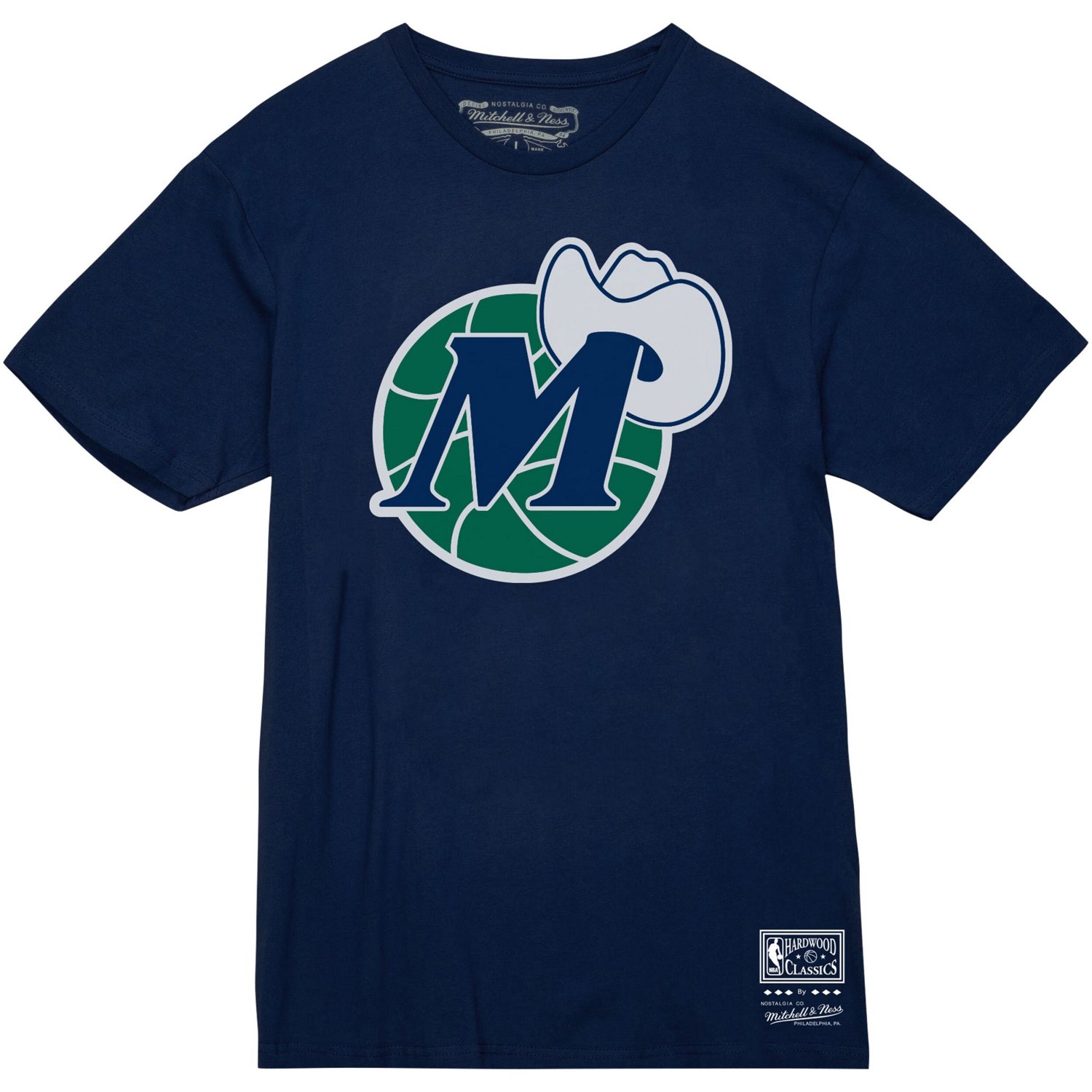 Unisex Mitchell  Ness Dallas Mavericks Hardwood Classics MVP Throwback Logo T-Shirt - view number 2