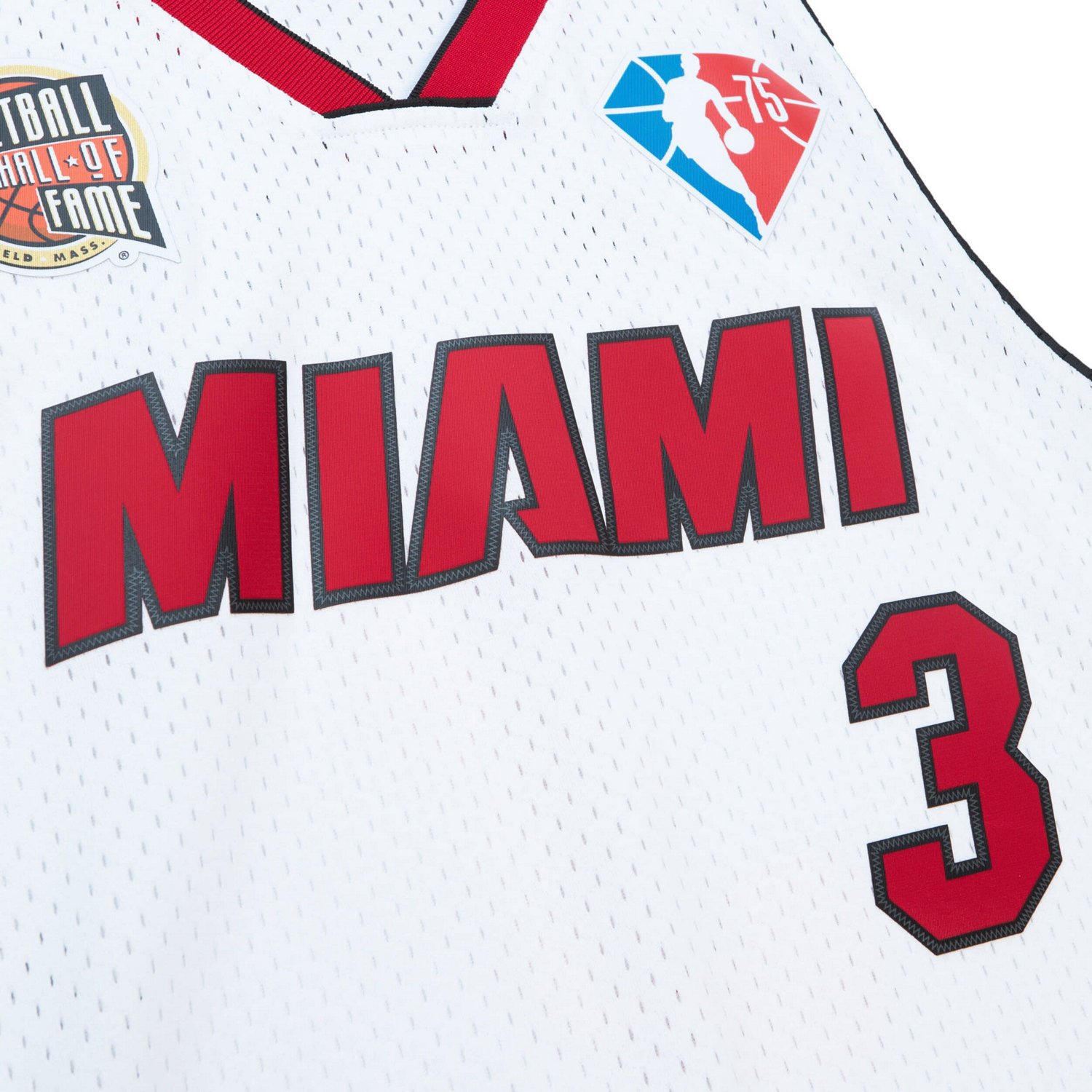 Unisex Mitchell  Ness Dwyane Wade Miami Heat Hall of Fame Class of 2023 Throwback Swingman Jersey                                - view number 4