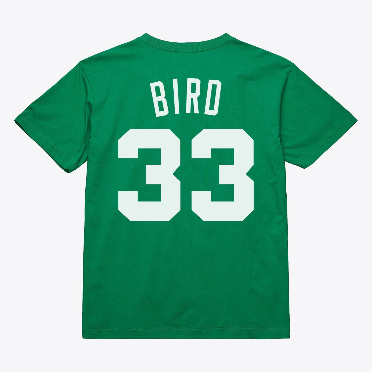 Unisex Mitchell  Ness Larry Bird Kelly Boston Celtics Hardwood Classics Name  Number T-Shirt - view number 2