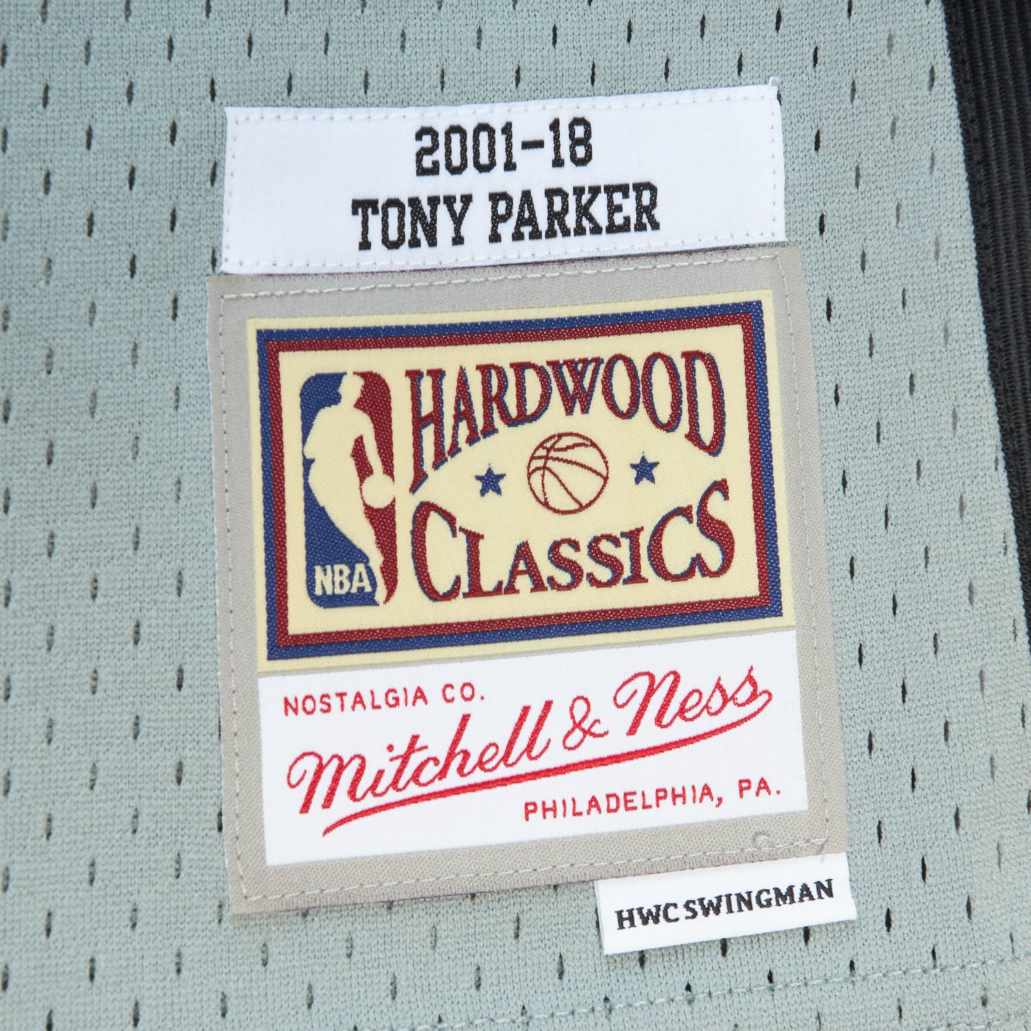 Unisex Mitchell  Ness Tony Parker San Antonio Spurs Hall of Fame Class of 2023 Throwback Swingman Jersey                         - view number 4