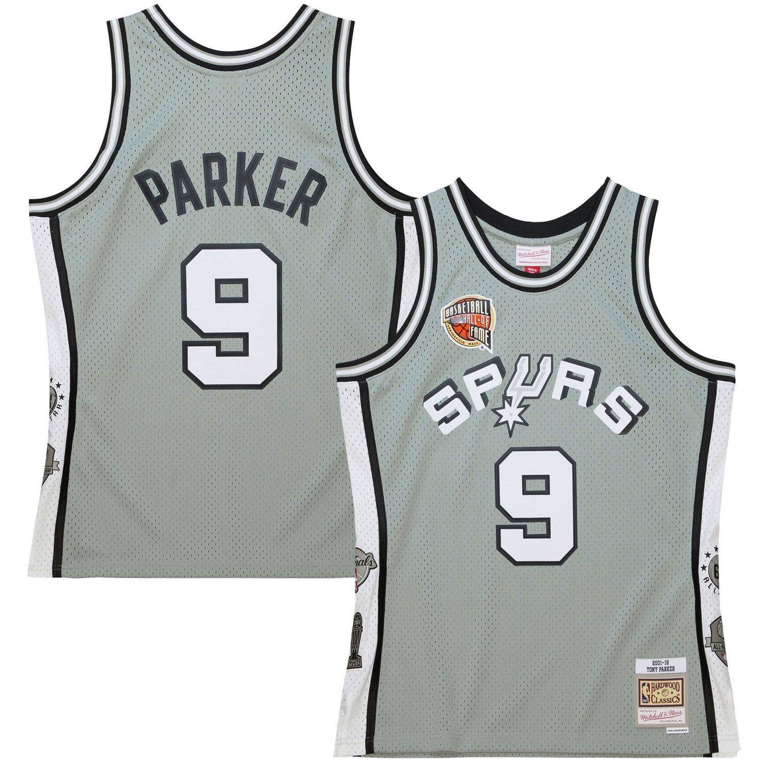 Unisex Mitchell  Ness Tony Parker San Antonio Spurs Hall of Fame Class of 2023 Throwback Swingman...