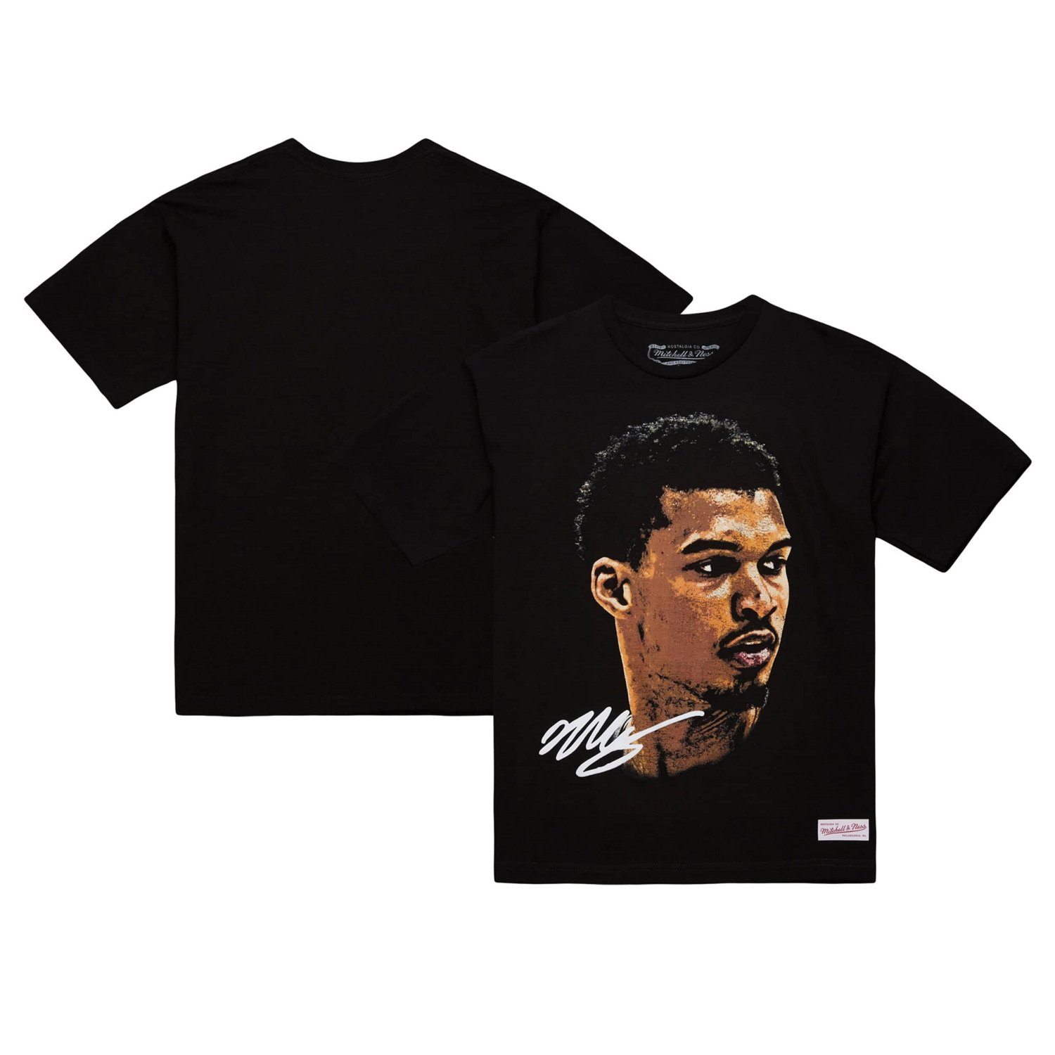Unisex Mitchell  Ness Victor Wembanyama NBA Real Big Face Player T-Shirt