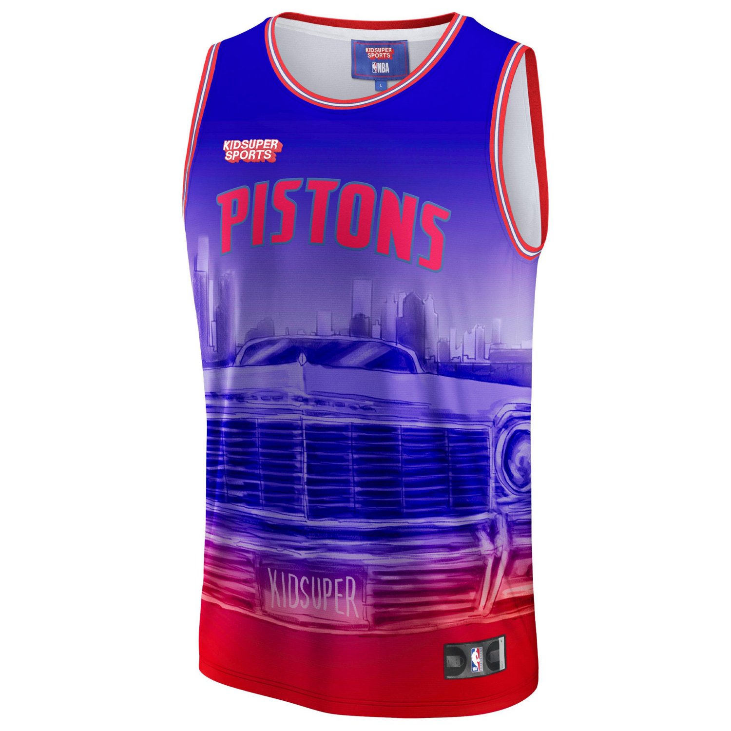 Unisex NBA  KidSuper Studios by Fanatics Detroit Pistons Hometown Jersey                                                         - view number 2