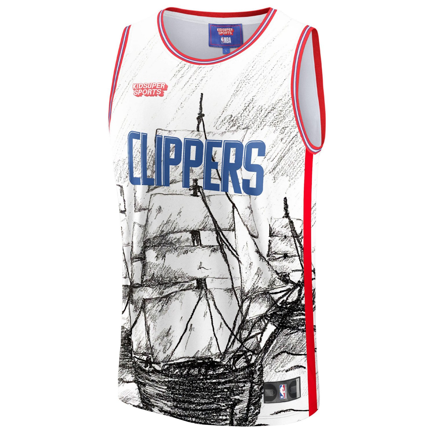 Unisex NBA  KidSuper Studios by Fanatics LA Clippers Hometown Jersey                                                             - view number 2