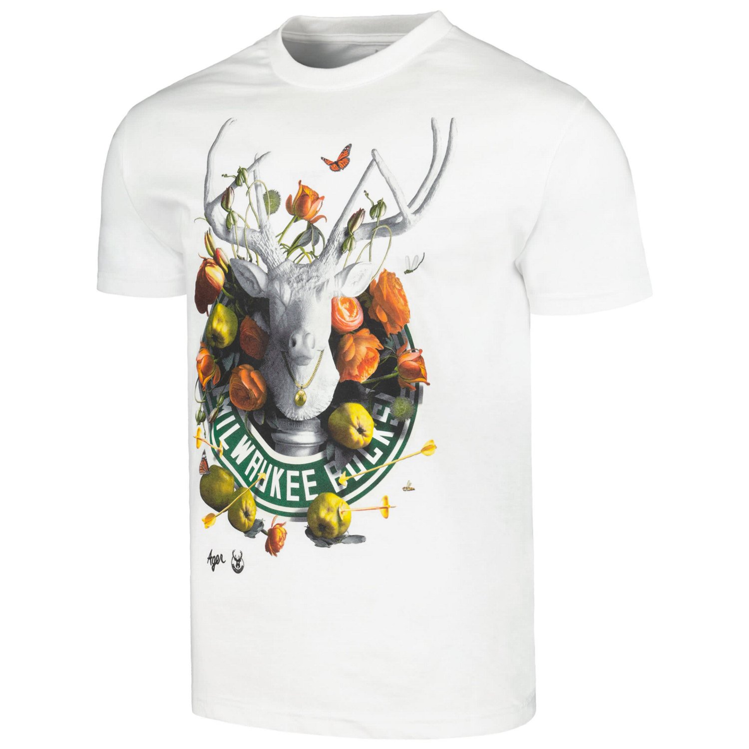 Unisex NBA x Kathy Ager Milwaukee Bucks Identify Artist Series T-Shirt