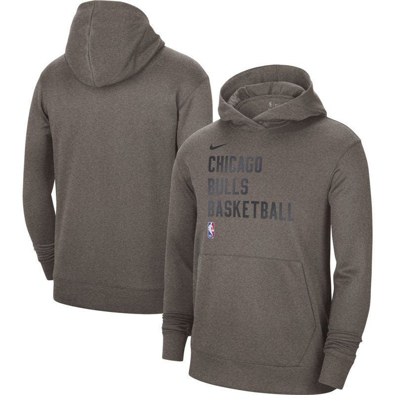 Unisex Nike Chicago Bulls 2023/24 Performance Spotlight On-Court Practice Pullover Hoodie-image