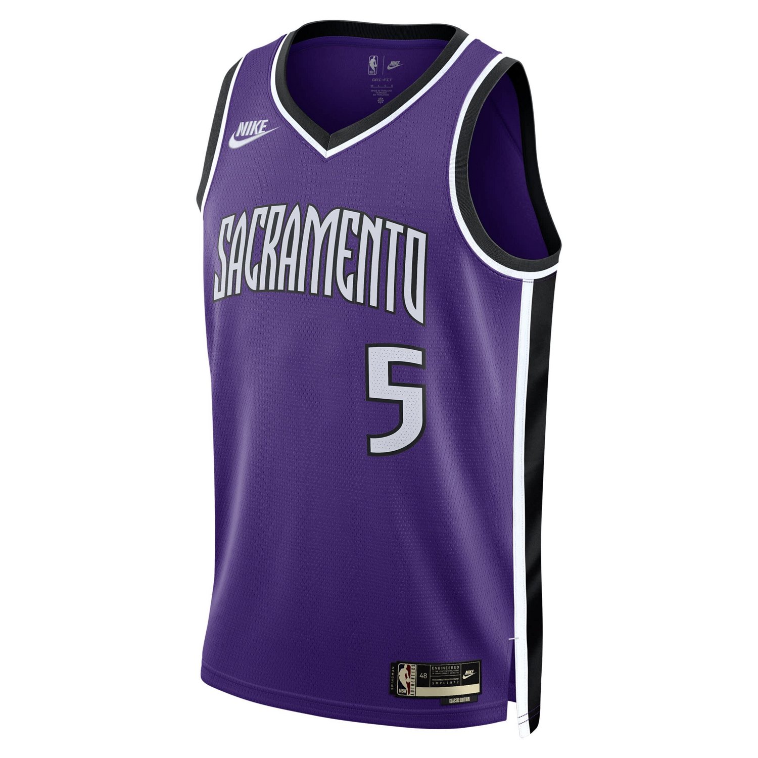 Unisex Nike De'Aaron Fox Sacramento Kings 2024 25 Swingman Jersey - Classic Edition                                              - view number 2