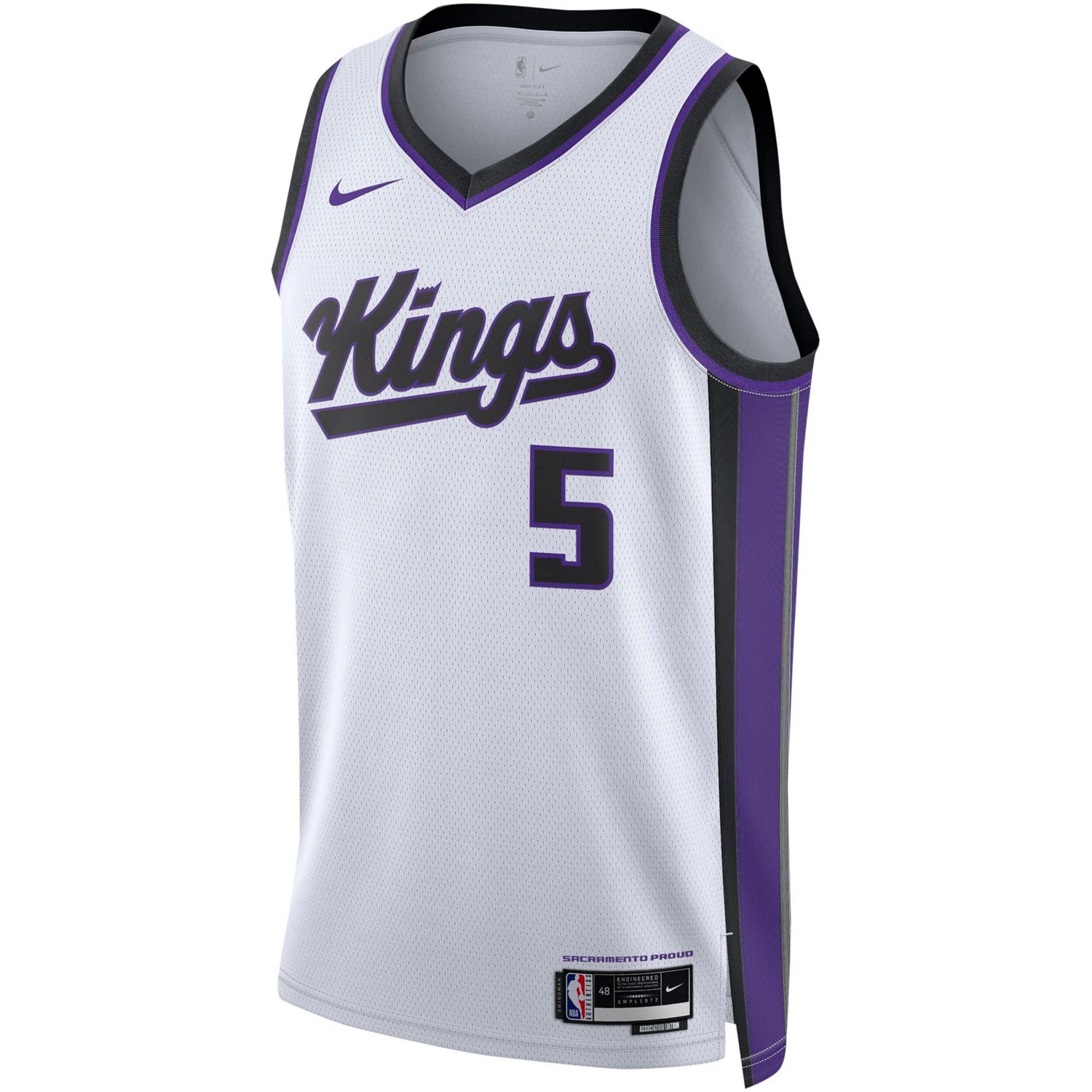Unisex Nike De'Aaron Fox Sacramento Kings Swingman Jersey - Association Edition                                                  - view number 2