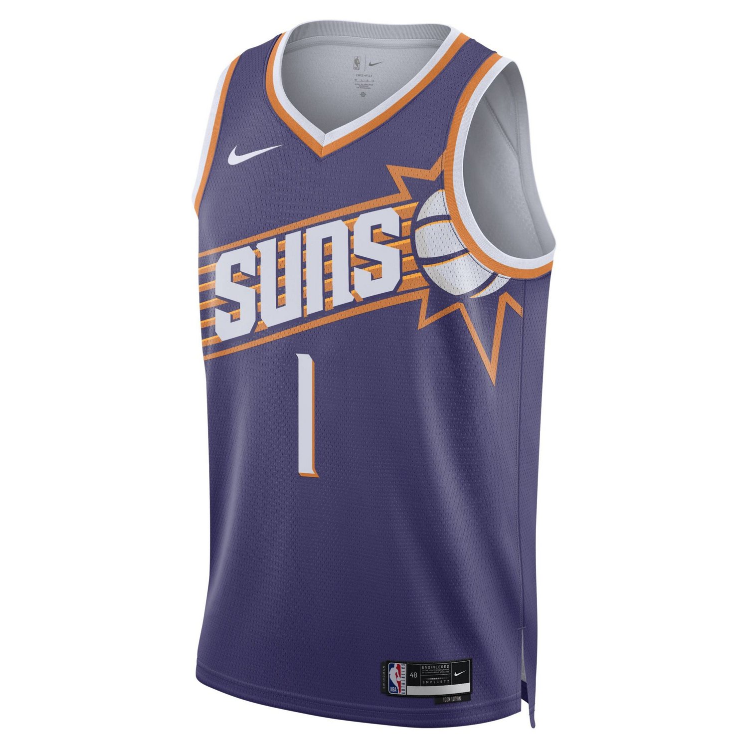 Unisex Nike Devin Booker Phoenix Suns Swingman Jersey - Icon Edition                                                             - view number 2