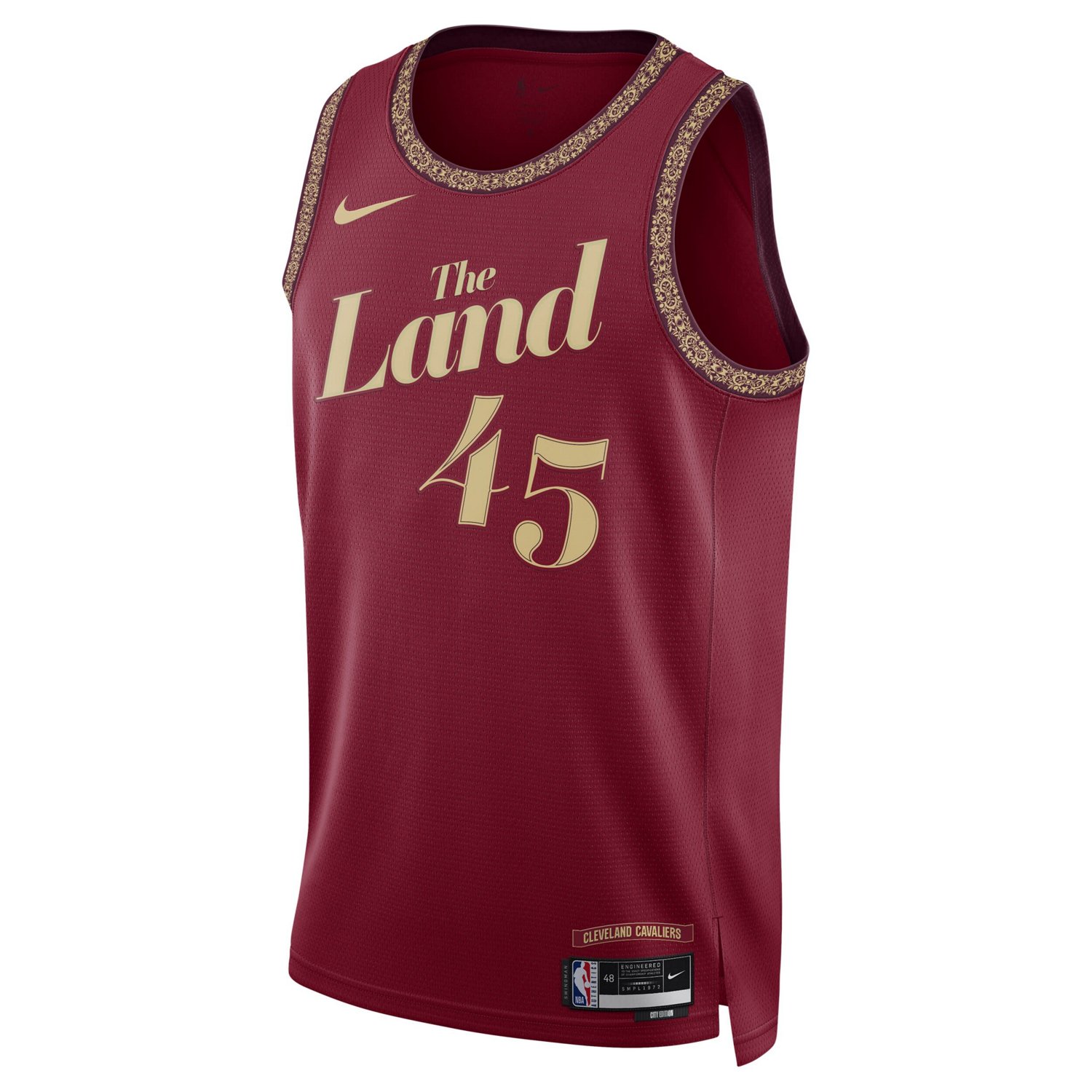 Unisex Nike Donovan Mitchell Wine Cleveland Cavaliers 2023/24 Swingman Jersey - City Edition                                     - view number 2