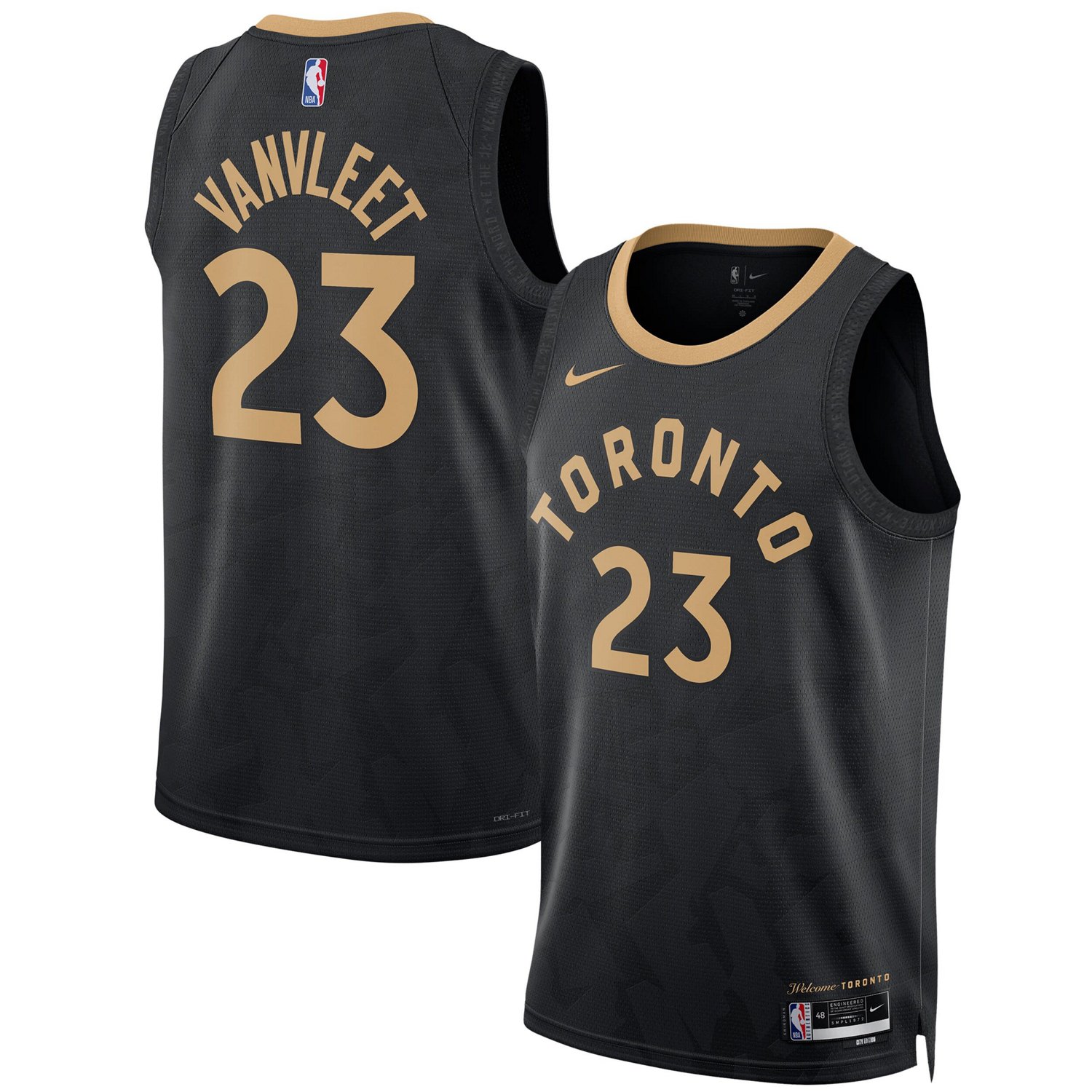 Unisex Nike Fred VanVleet Toronto Raptors 2022/23 Swingman Jersey - City Edition                                                 - view number 1