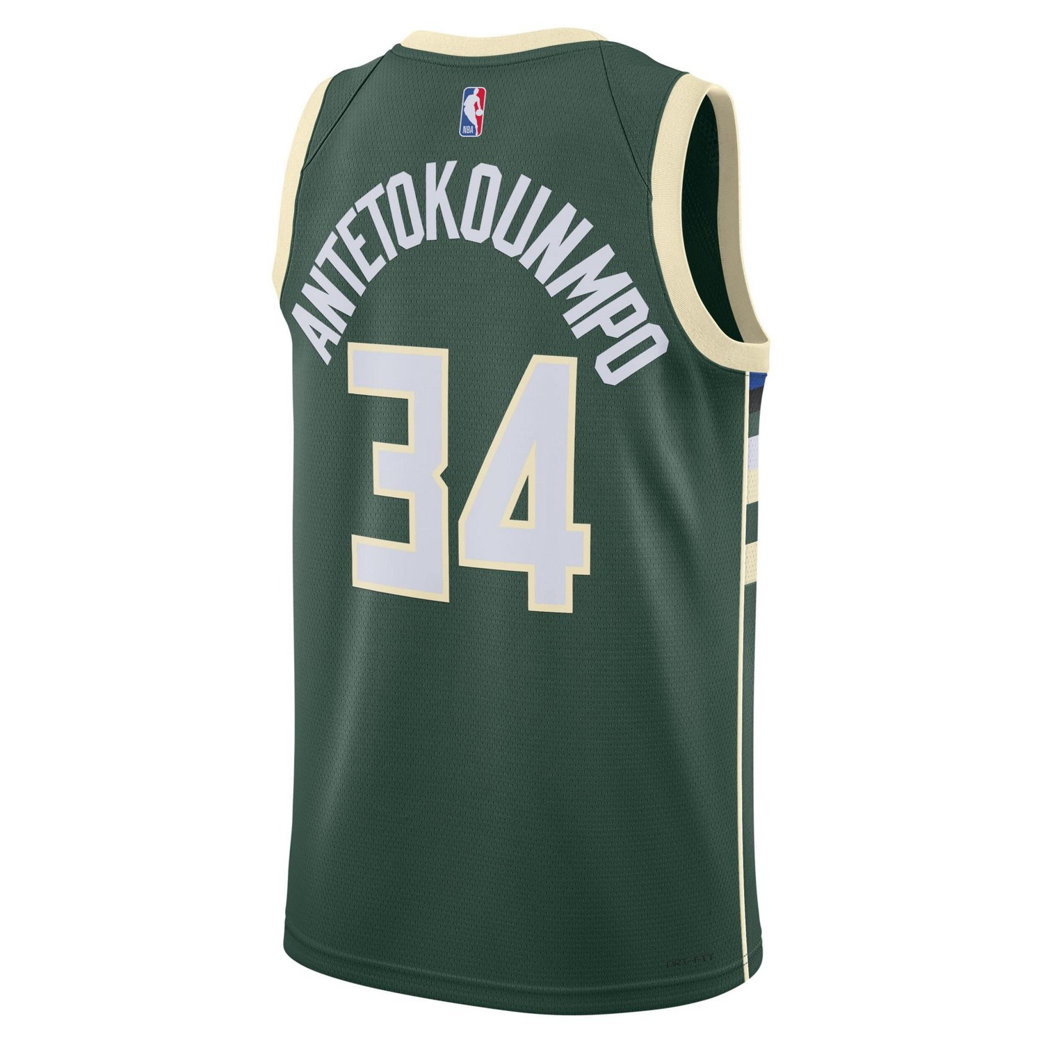 Unisex Nike Giannis Antetokounmpo Hunter Milwaukee Bucks Swingman Jersey - Icon Edition - view number 3
