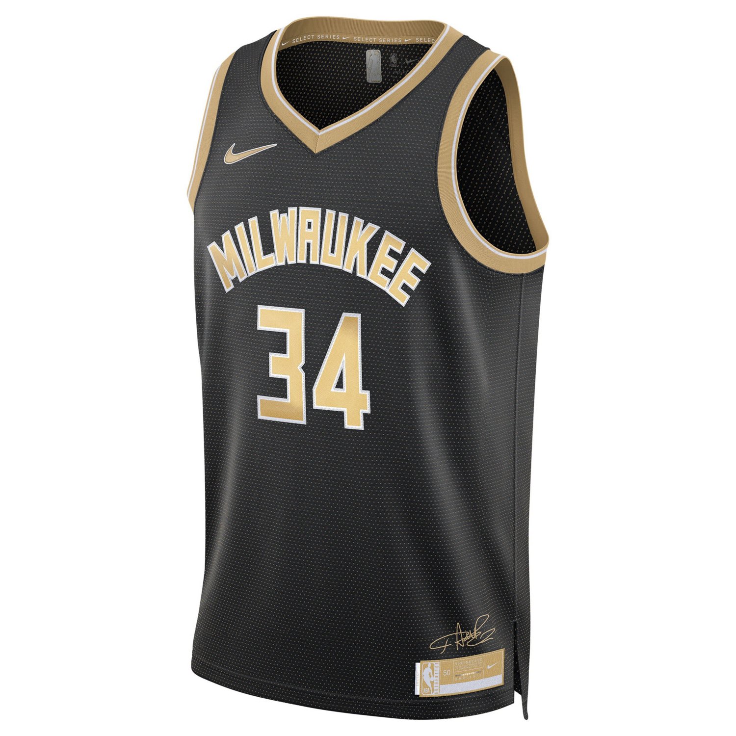 Unisex Nike Giannis Antetokounmpo Milwaukee Bucks Select Series Swingman Jersey - view number 2