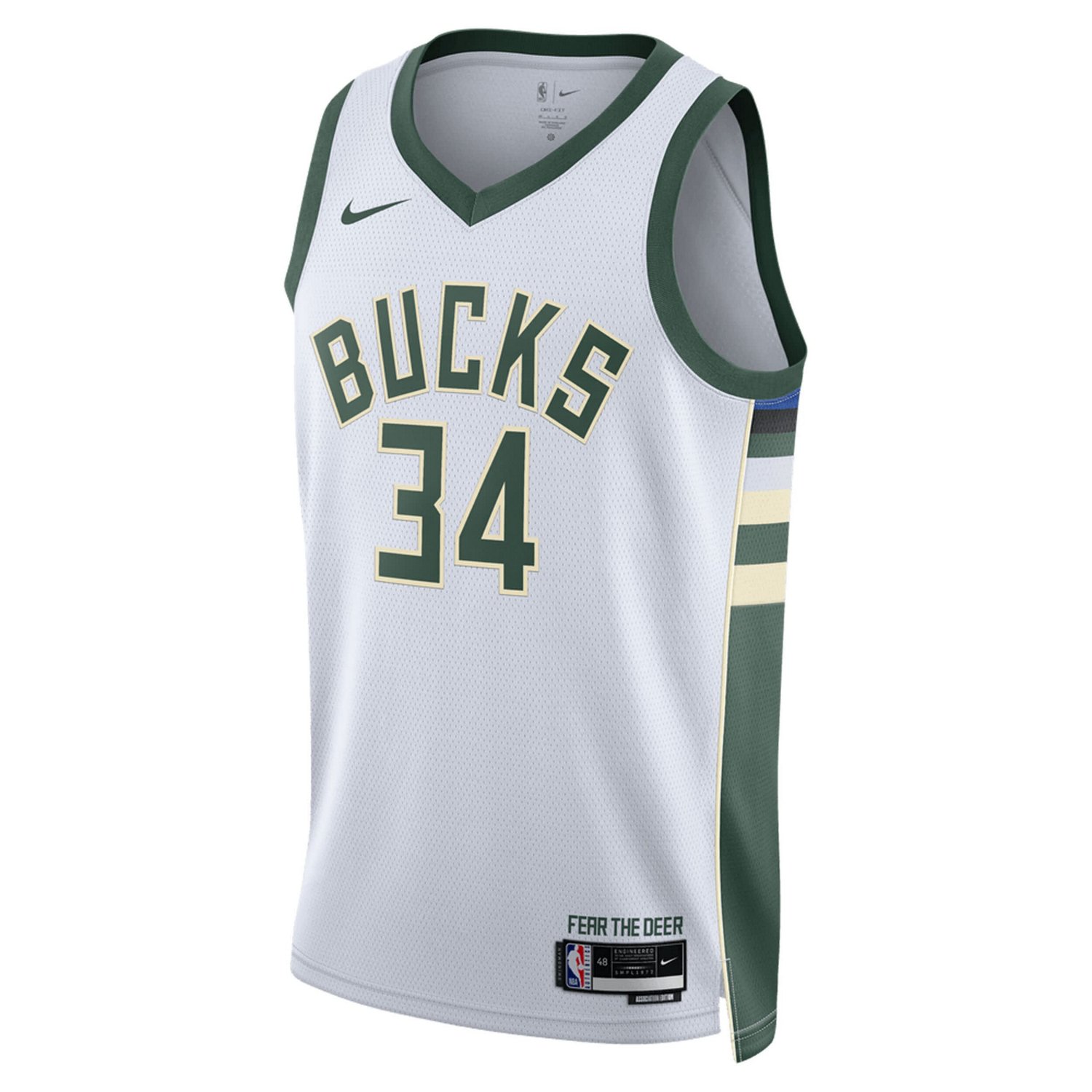 Unisex Nike Giannis Antetokounmpo Milwaukee Bucks Swingman Jersey - Association Edition                                          - view number 2