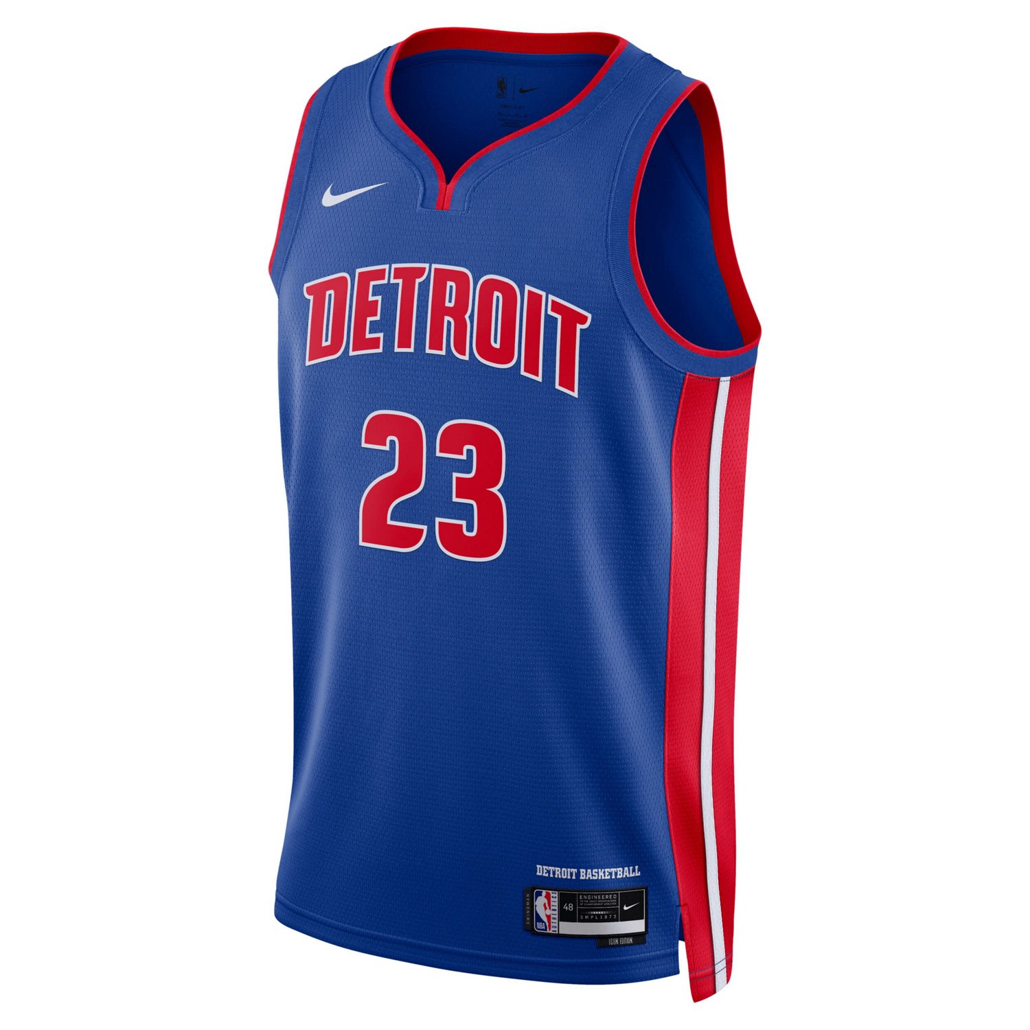 Unisex Nike Jaden Ivey Detroit Pistons 2022 NBA Draft First Round Pick Swingman Jersey - Icon Edition                            - view number 2