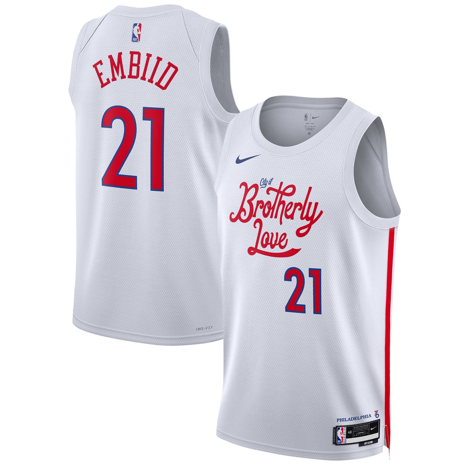 Unisex Nike Joel Embiid Philadelphia 76ers 2022/23 Swingman Jersey - City Edition                                                - view number 1
