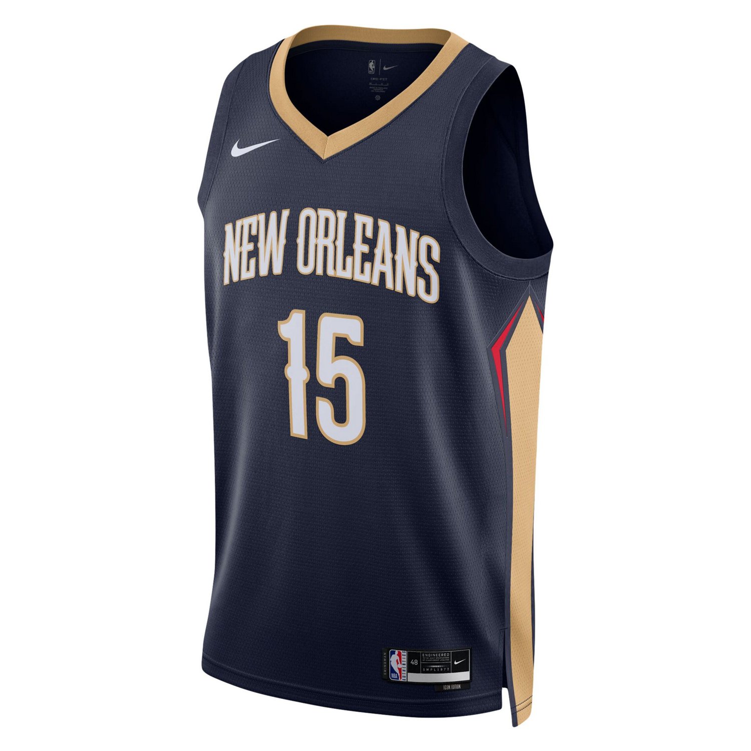 Unisex Nike Jose Alvarado New Orleans Pelicans Swingman Jersey - Icon Edition                                                    - view number 2