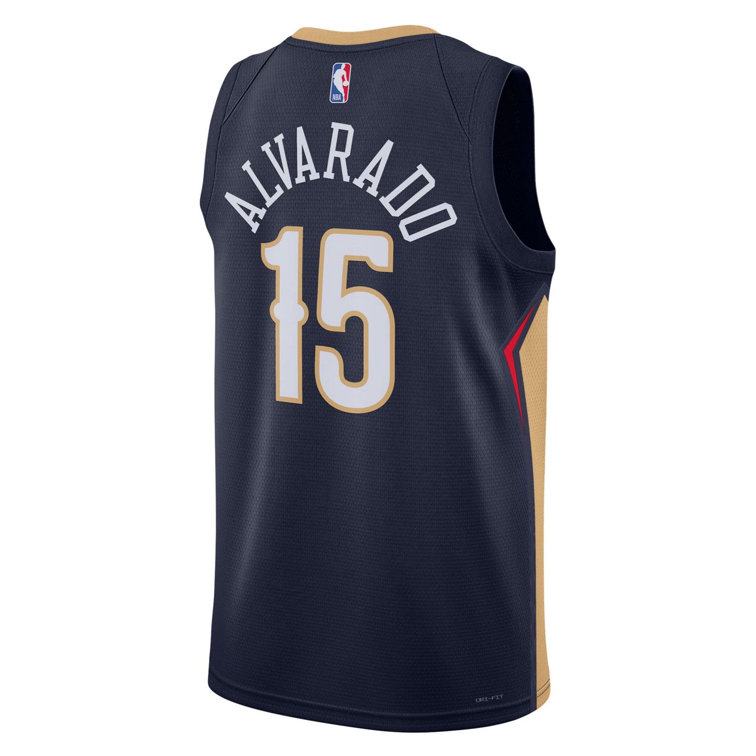 Unisex Nike Jose Alvarado New Orleans Pelicans Swingman Jersey - Icon Edition                                                    - view number 3