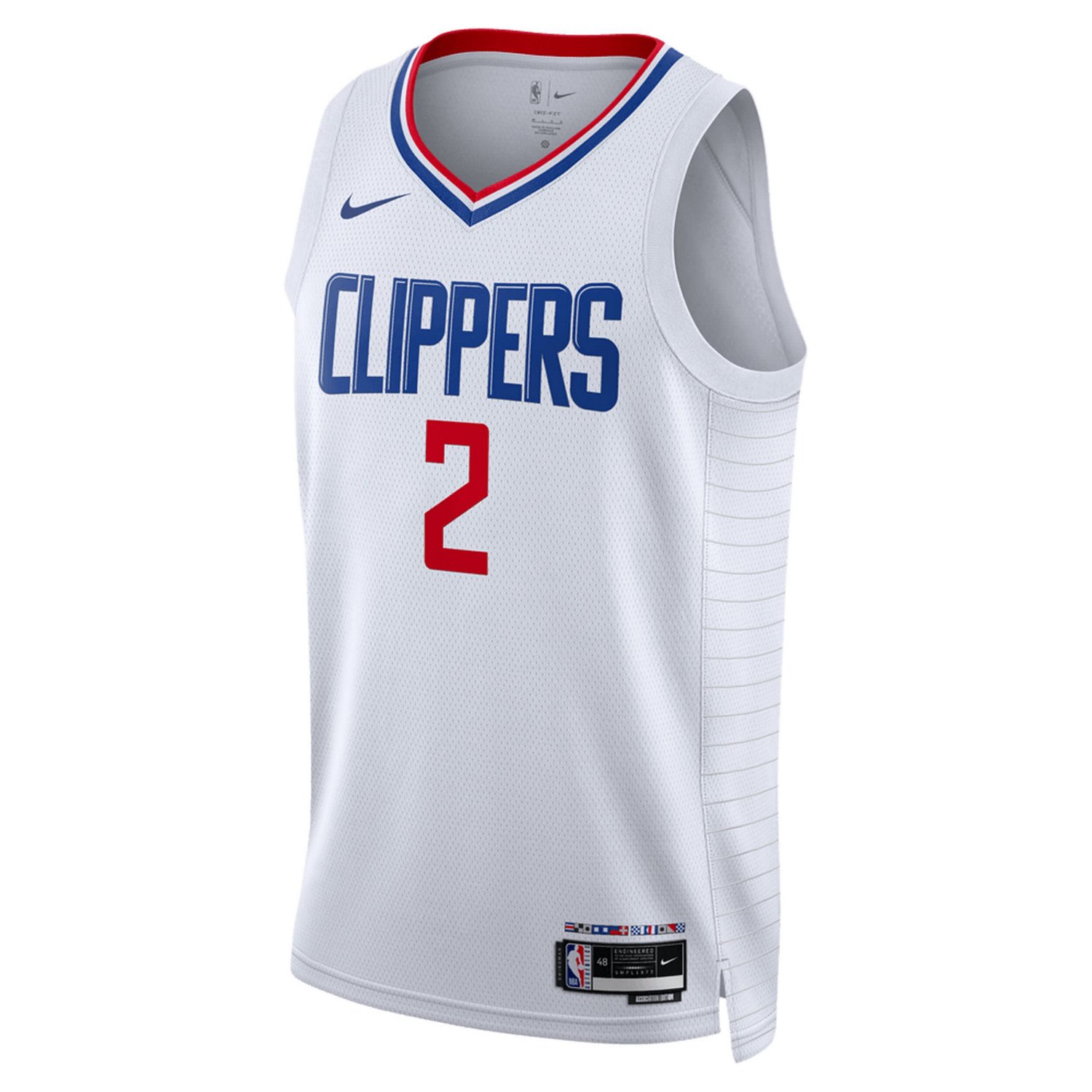 Unisex Nike Kawhi Leonard LA Clippers Swingman Jersey - Association Edition                                                      - view number 2