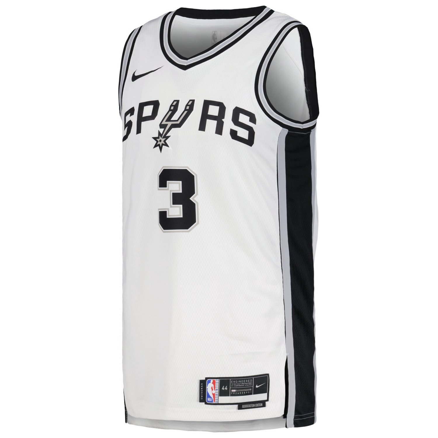 Unisex Nike Keldon Johnson San Antonio Spurs Swingman Jersey - Association Edition                                               - view number 2