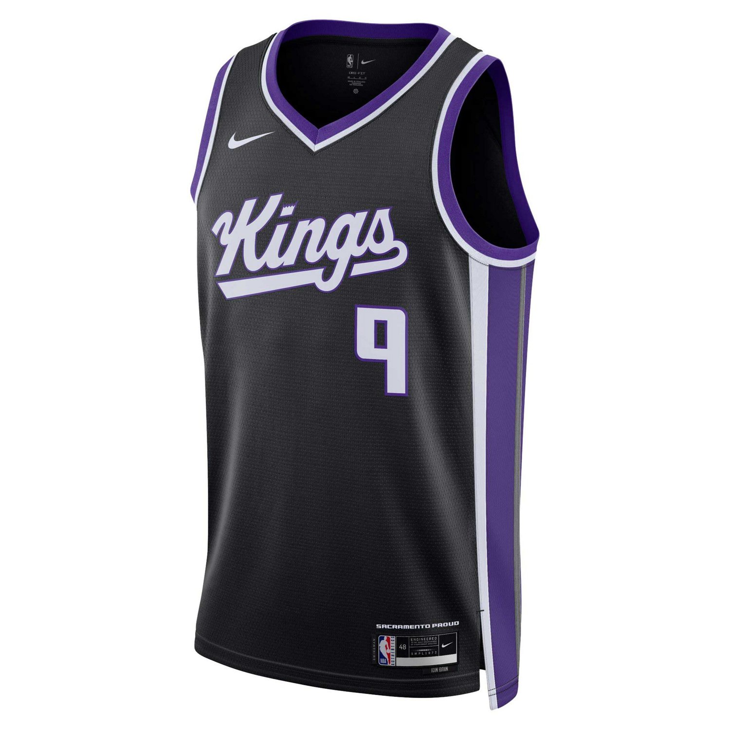Unisex Nike Kevin Huerter Sacramento Kings Swingman Jersey - Icon Edition                                                        - view number 2