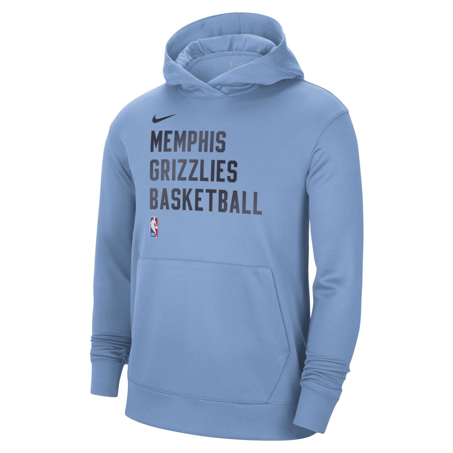 Unisex Nike Light Memphis Grizzlies 2023/24 Performance Spotlight On-Court Practice Pullover Hoodie                              - view number 2